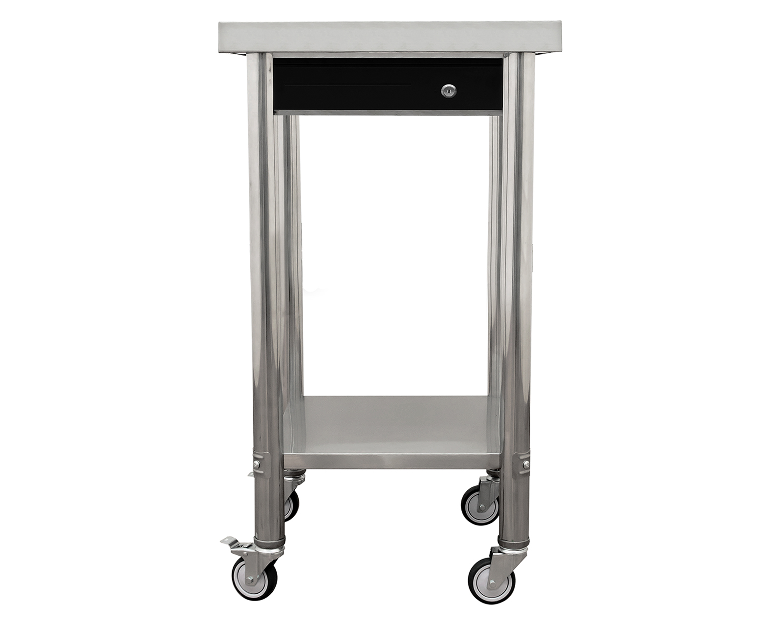 Foto 2 | Foto 2 | Mesa de Cobro con Caja para Dinero Mindejal de Acero Inoxidable con Ruedas