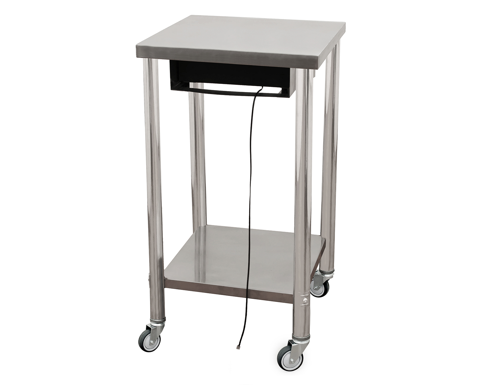 Foto 3 | Foto 3 | Mesa de Cobro con Caja para Dinero Mindejal de Acero Inoxidable con Ruedas