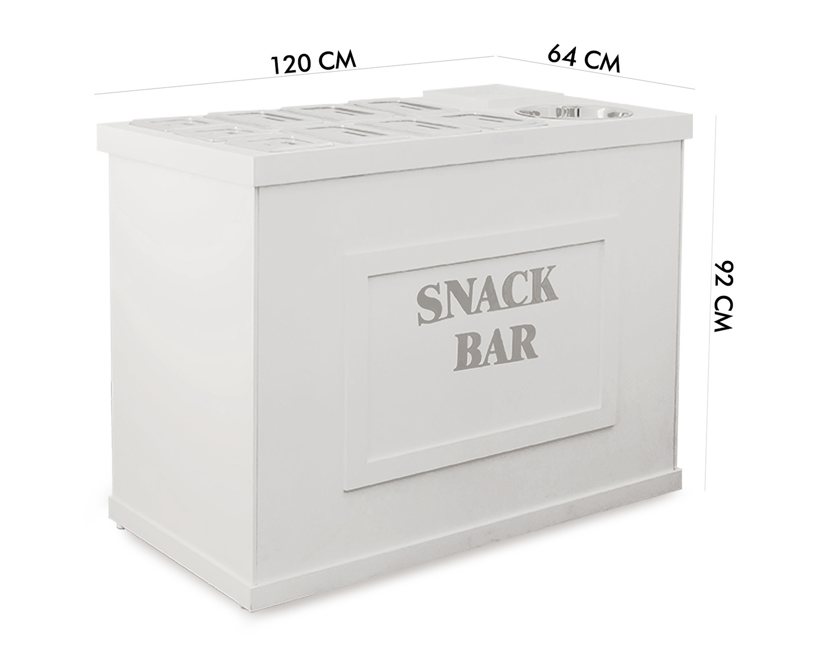 Foto 10 pulgar | Foto 9 | Estante Abatible Candy Bar-Snack Mindejal con Insertos de Acero Inoxidable