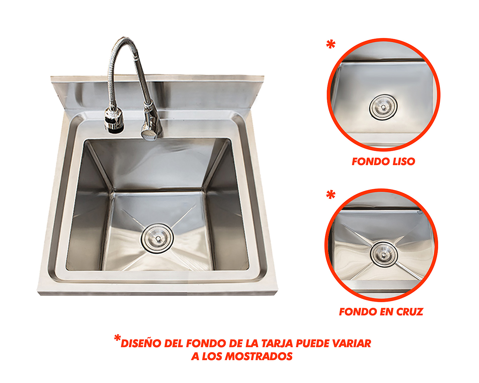 Foto 5 | Foto 5 | Fregadero con Monomando Mindejal de Acero Inoxidable