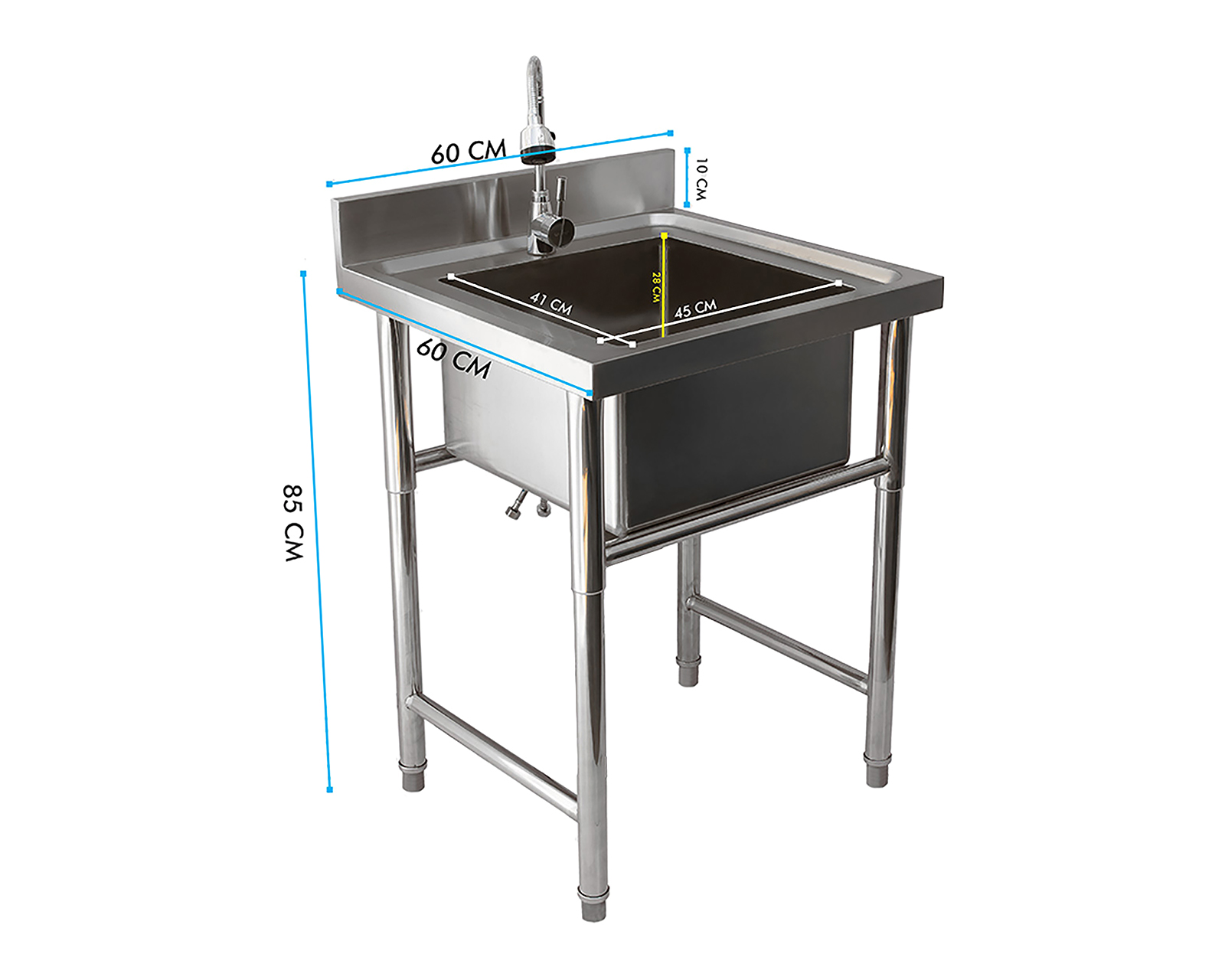 Foto 8 pulgar | Foto 7 | Fregadero con Monomando Mindejal de Acero Inoxidable