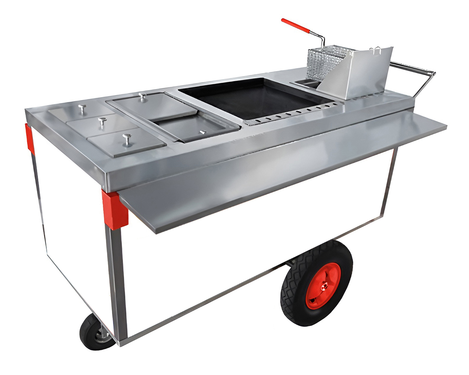 Foto 3 pulgar | Foto 2 | Carrito para Hot Dogs y Hamburguesas con Freidora Mindejal