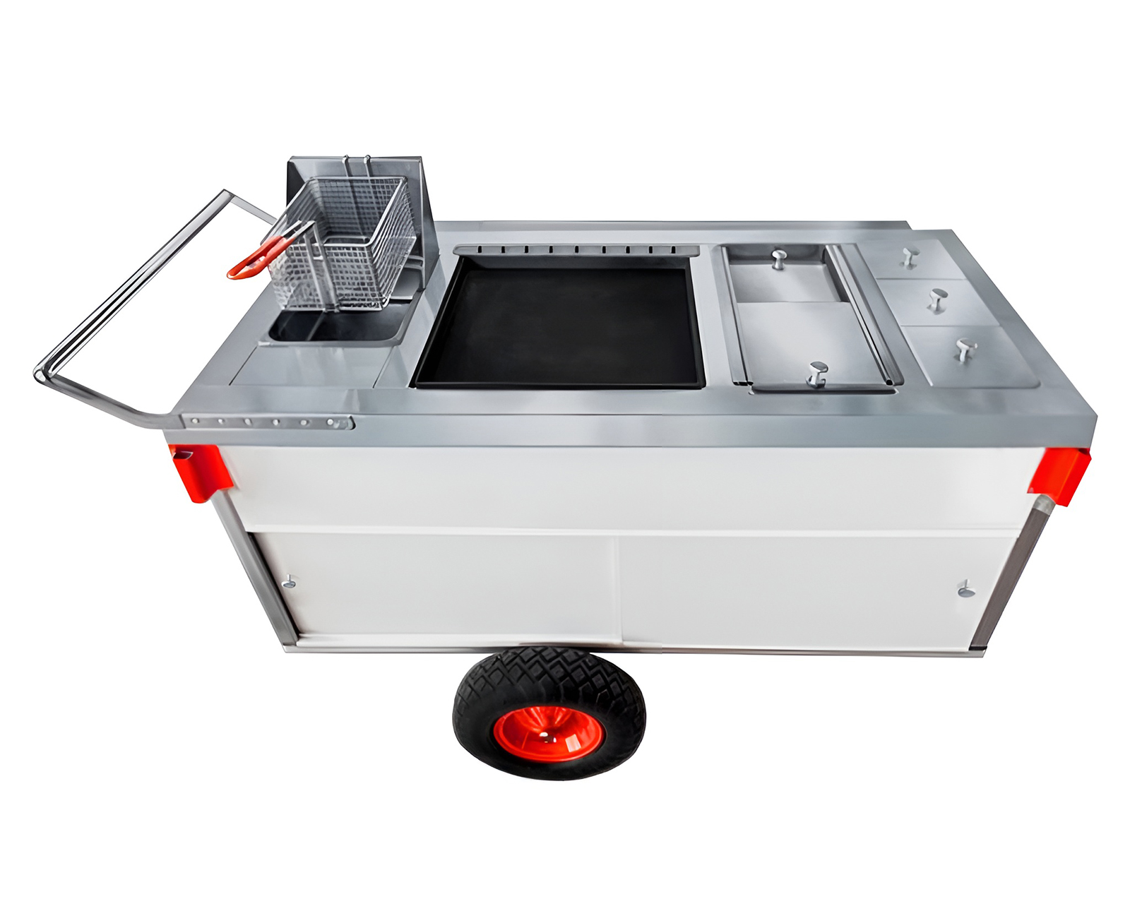 Foto 4 pulgar | Foto 3 | Carrito para Hot Dogs y Hamburguesas con Freidora Mindejal
