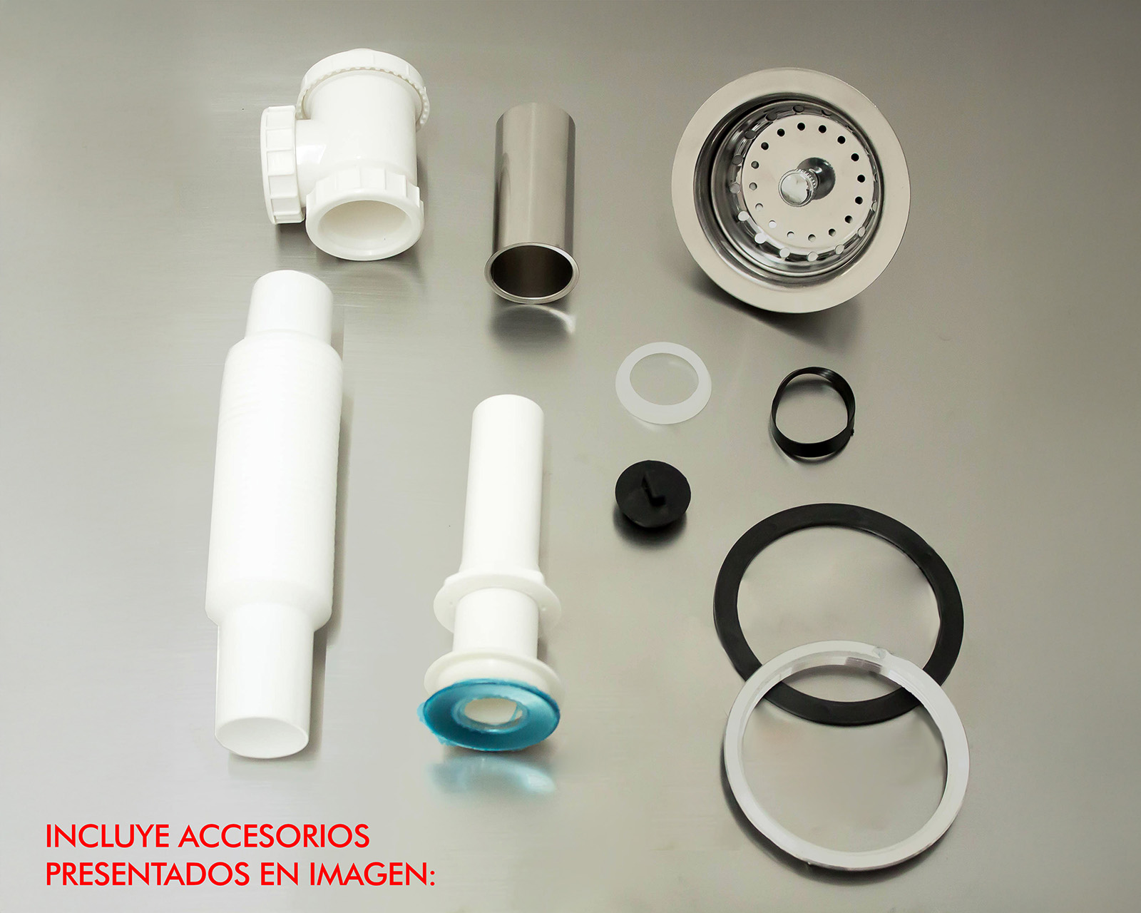 Foto 6 | Foto 6 | Fregadero con Tarja y Entrepaño Mindejal de Acero Inoxidable