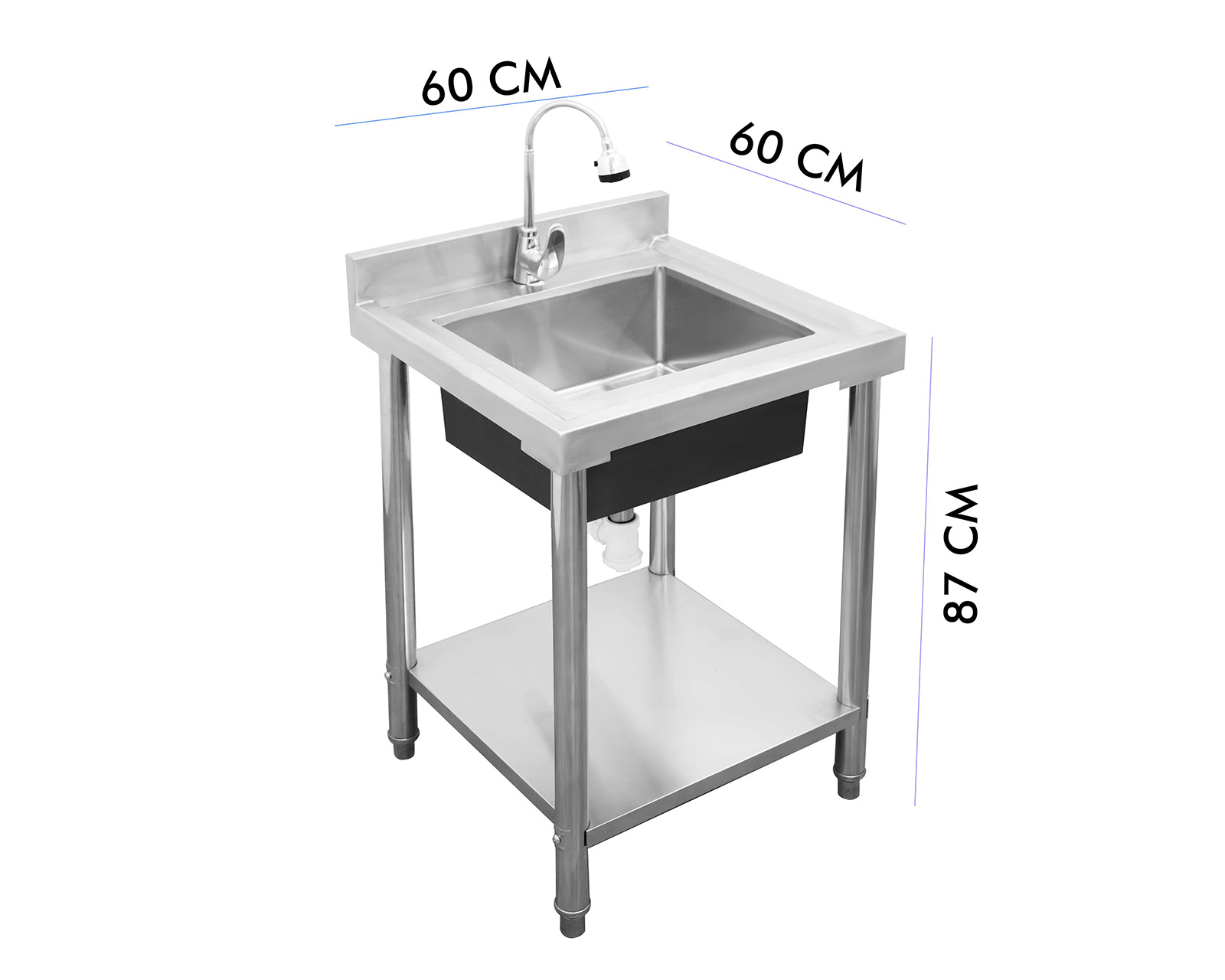 Foto 8 | Foto 8 | Fregadero con Tarja y Entrepaño Mindejal de Acero Inoxidable