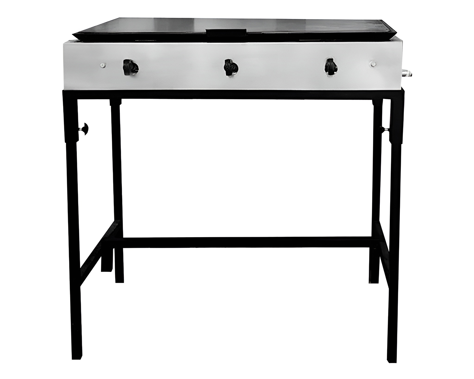 Plancha Semindustrial Mindejal 90 cm de Gas Plateada