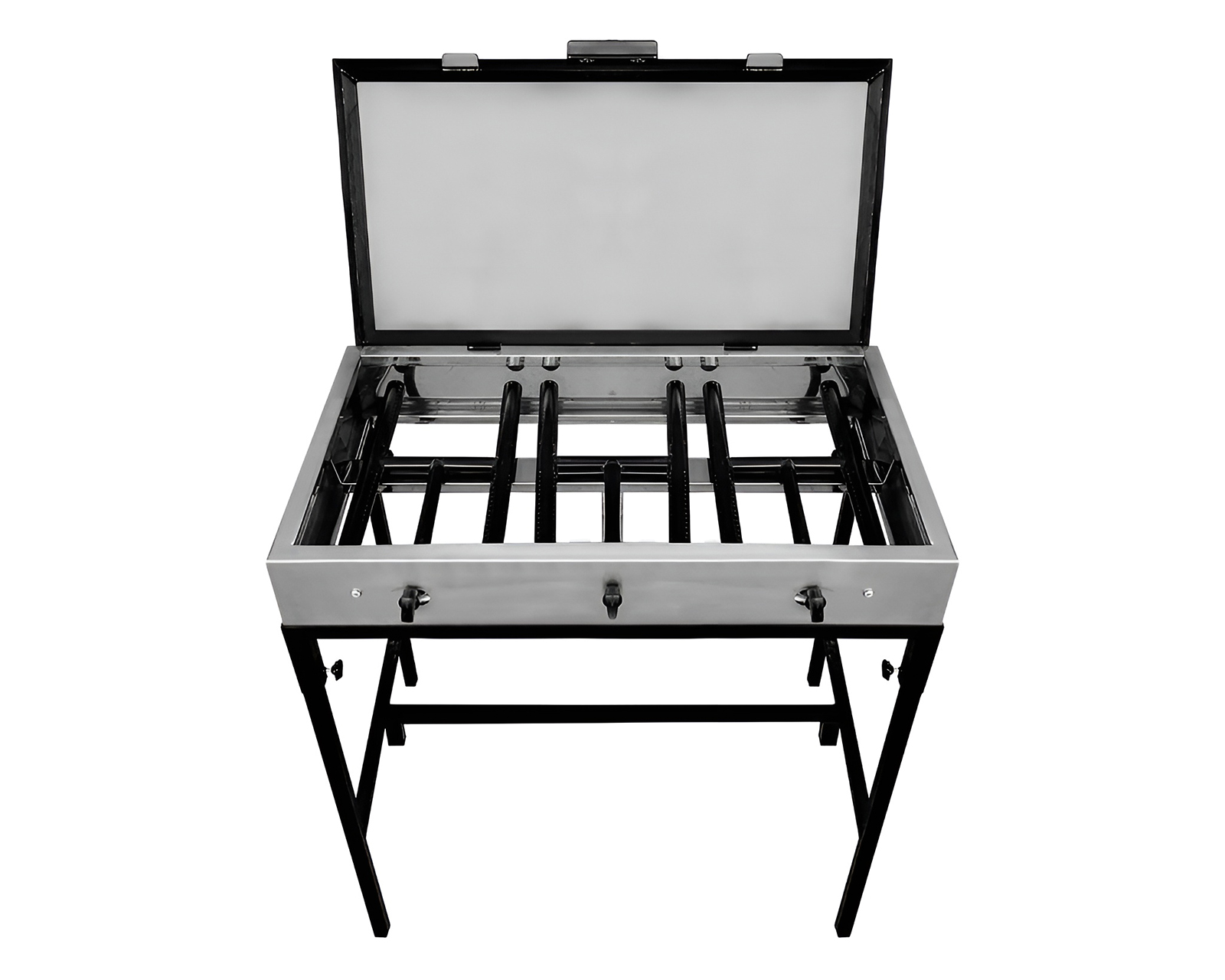 Foto 3 | Foto 3 | Plancha Semindustrial Mindejal 90 cm de Gas Plateada