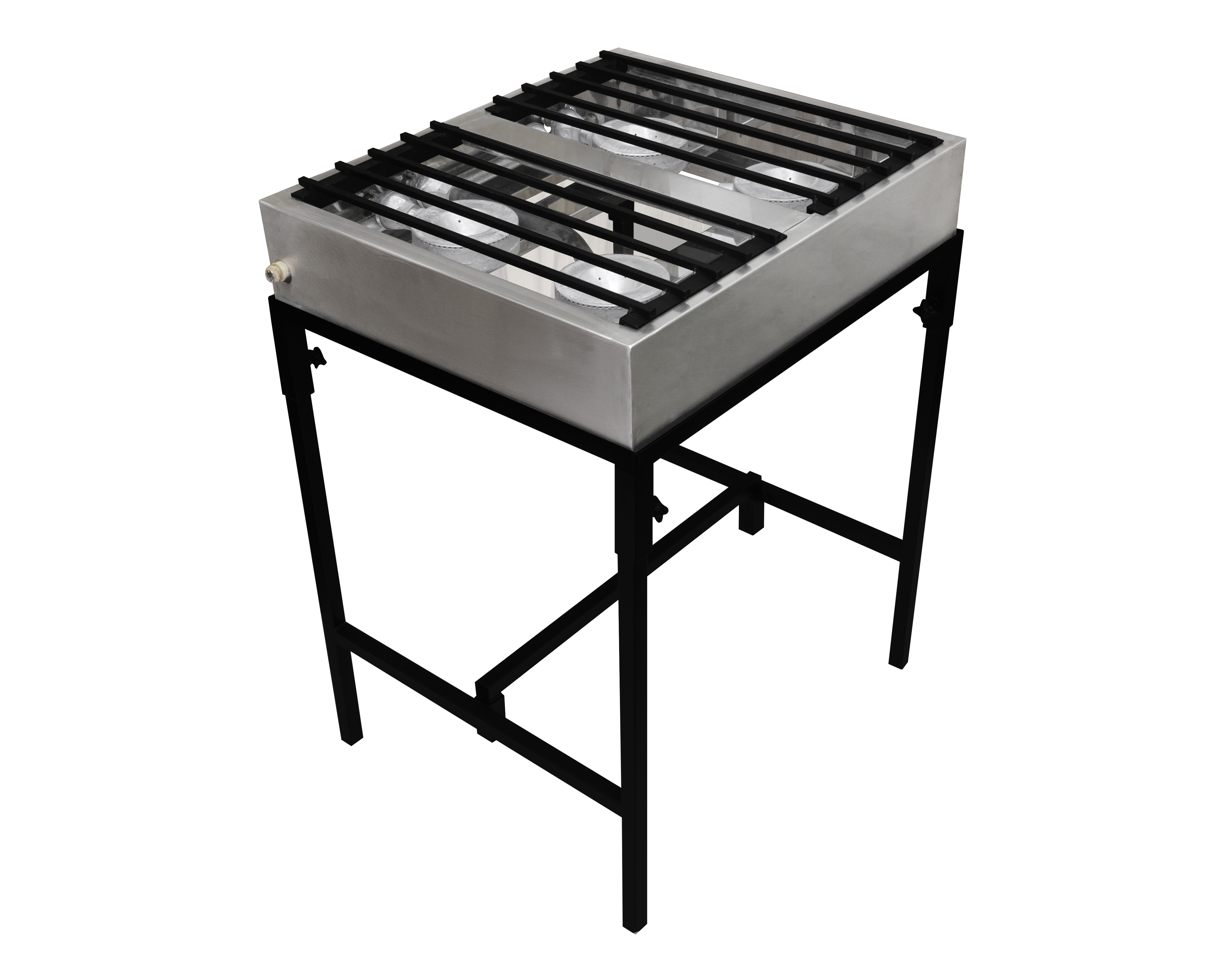 Foto 4 pulgar | Foto 3 | Parrilla con 4 Quemadores Mindejal de Acero Inoxidable