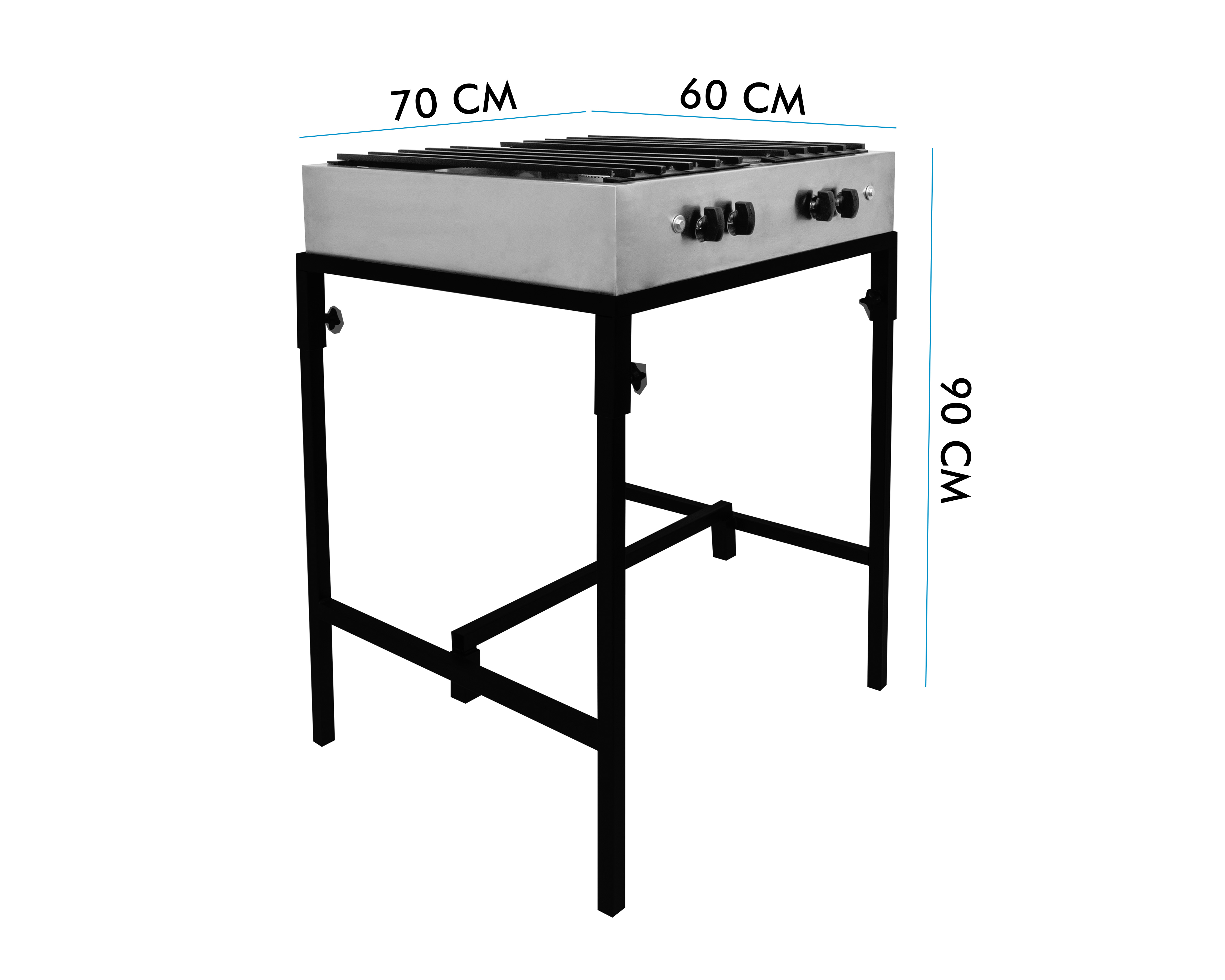 Foto 7 pulgar | Foto 6 | Parrilla con 4 Quemadores Mindejal de Acero Inoxidable