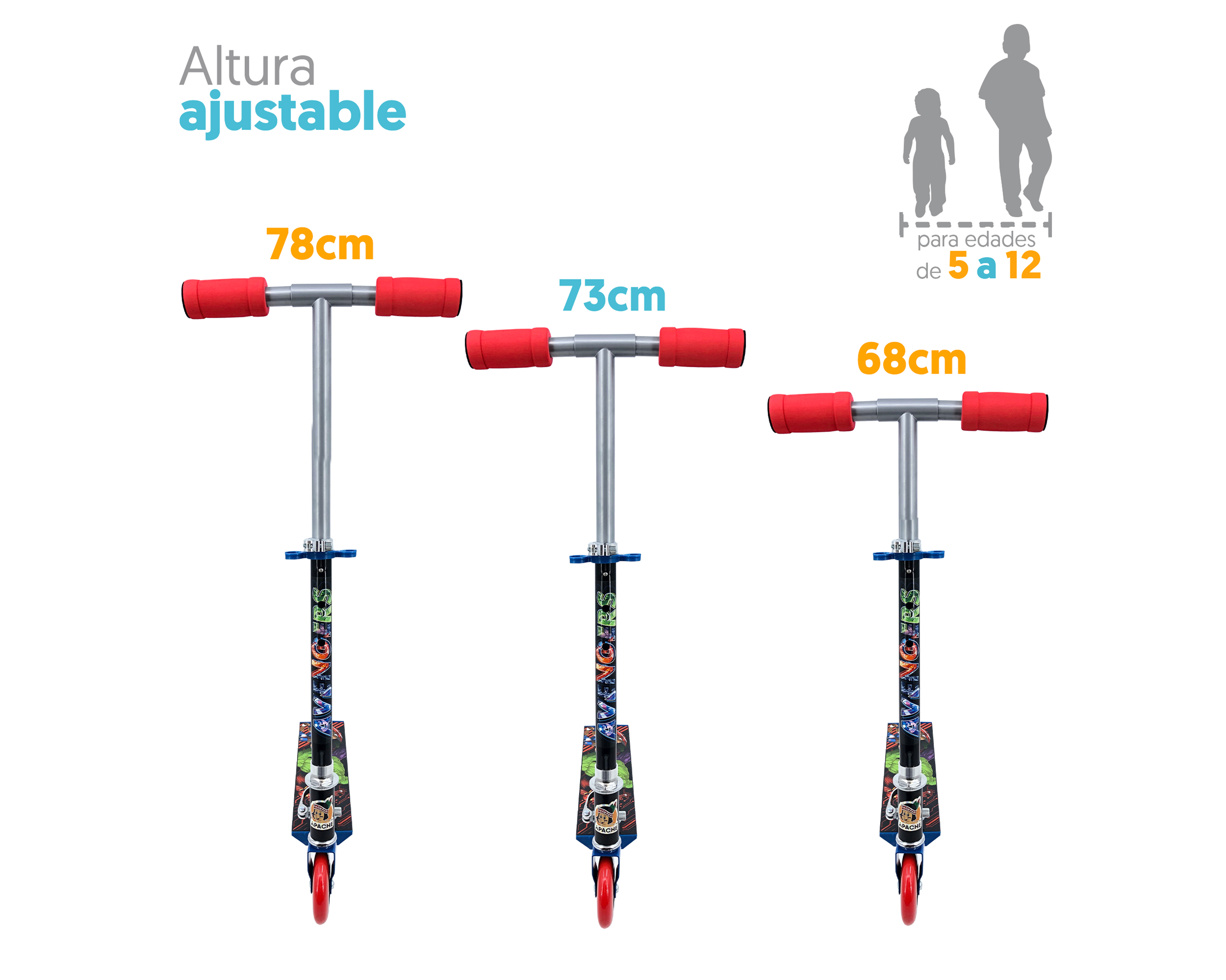 Foto 4 pulgar | Foto 3 | Scooter Apache Avengers Plegable