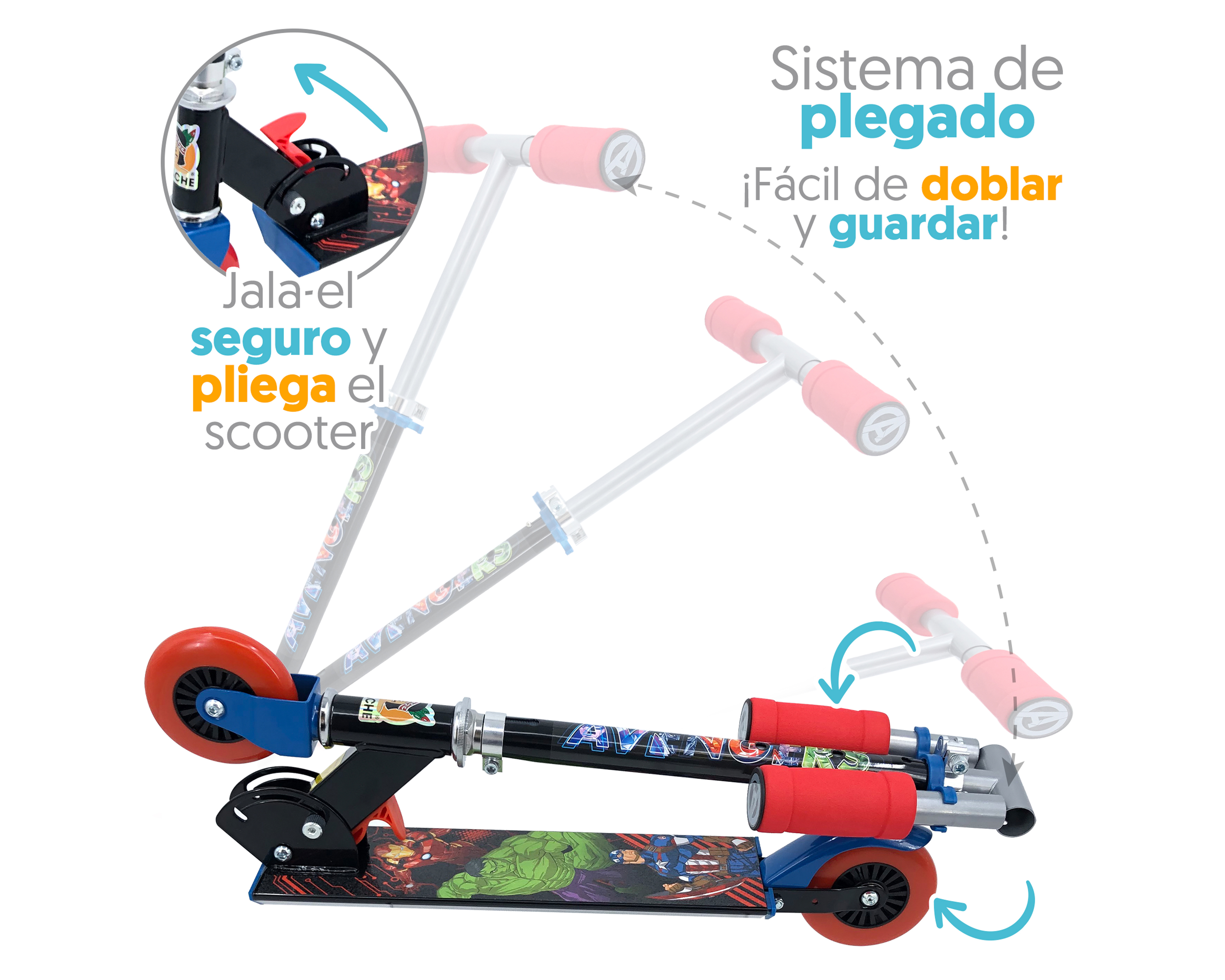Foto 5 pulgar | Foto 4 | Scooter Apache Avengers Plegable