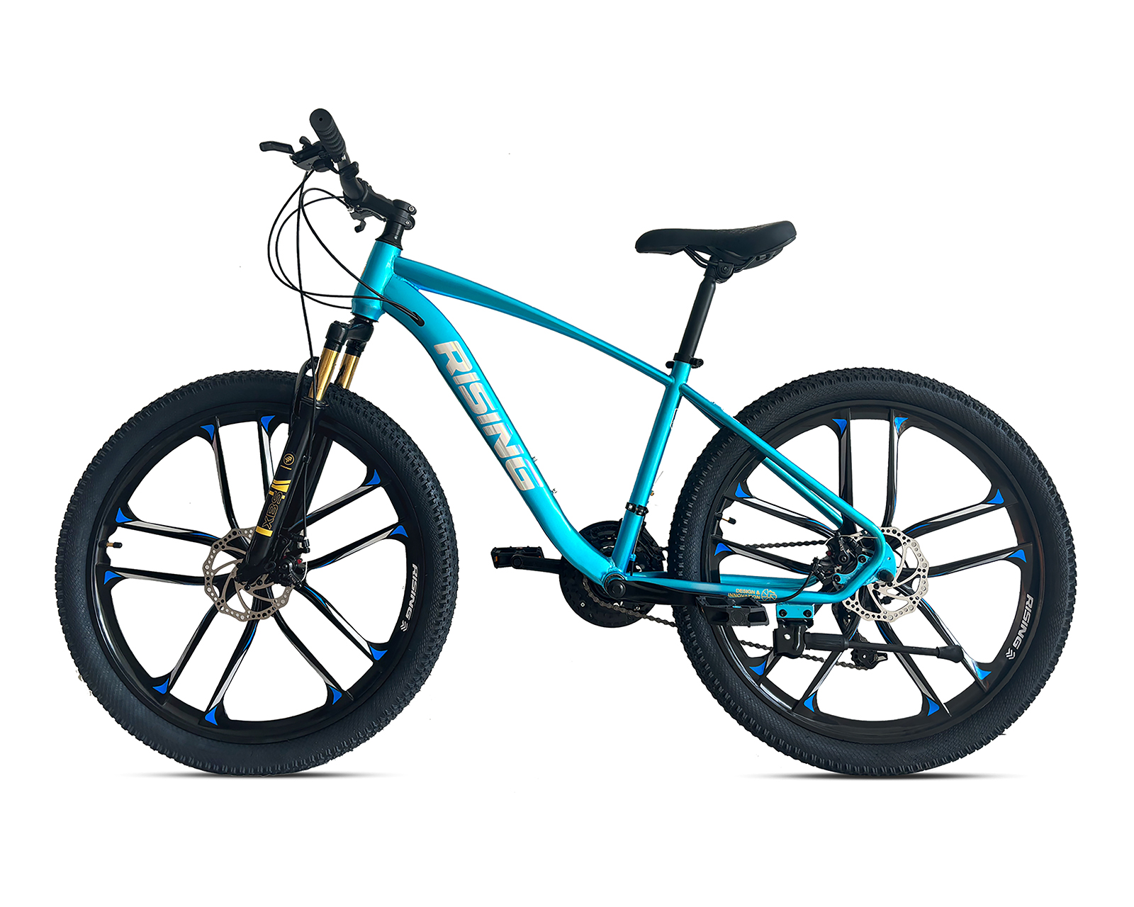 Foto 3 pulgar | Foto 2 | Bicicleta de Montaña Rising Bike Mew Rodada 26 Azul