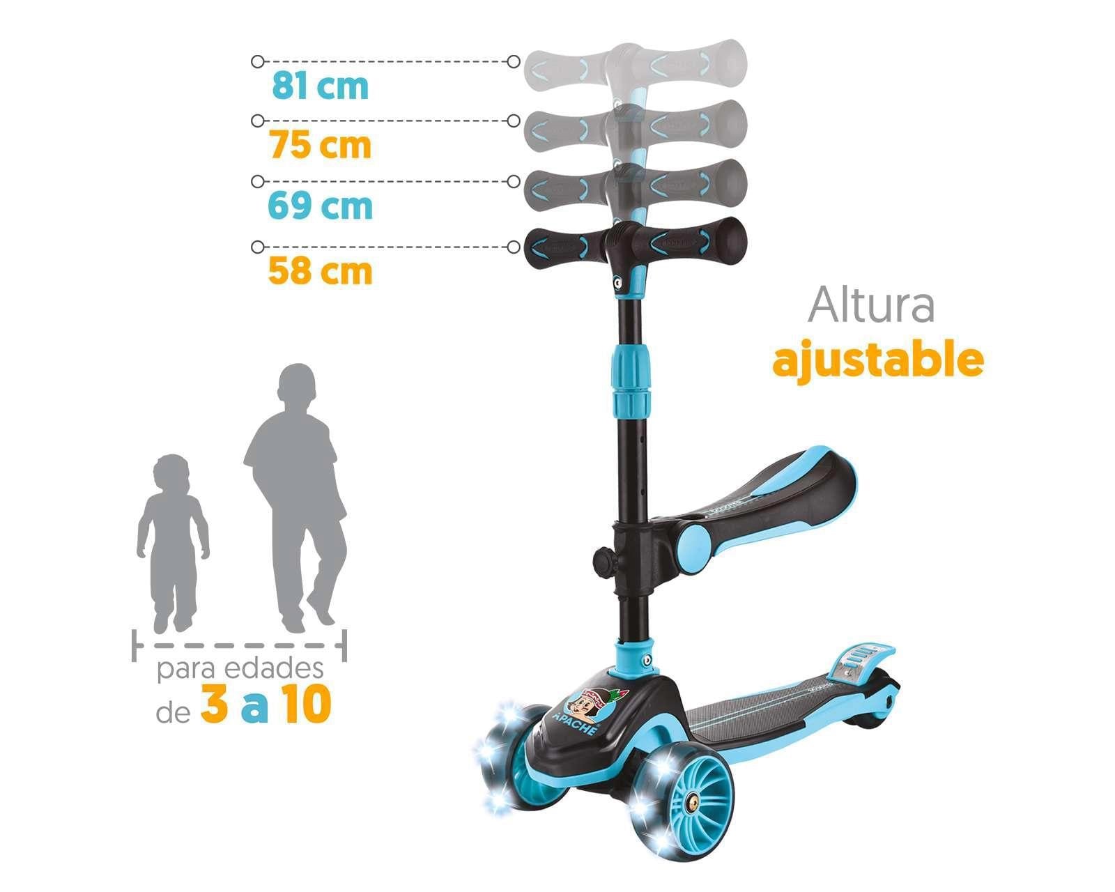 Foto 5 pulgar | Foto 4 | Scooter Apache 2 en 1 Ajustable