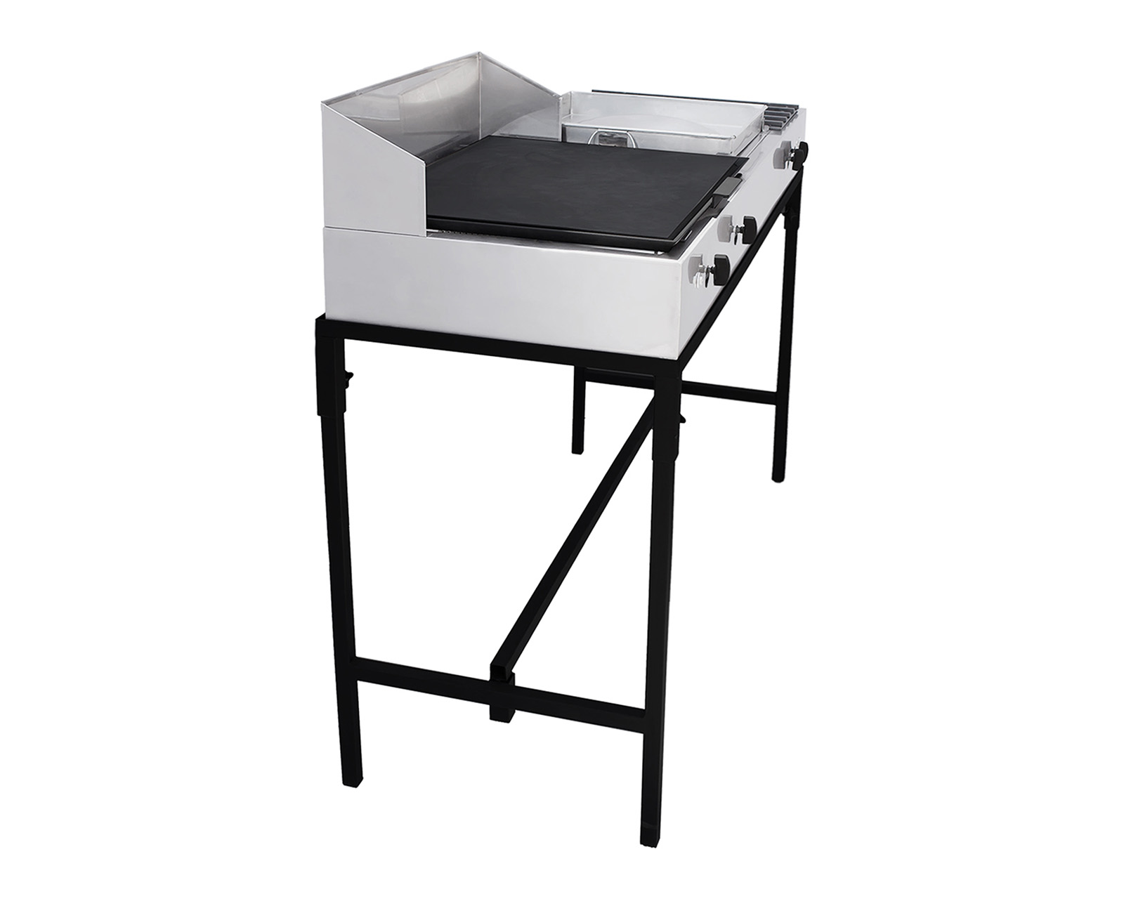 Foto 5 pulgar | Foto 4 | Plancha con Parrilla y Quemadores Mindejal con Mesa en Isla de Acero Inoxidable