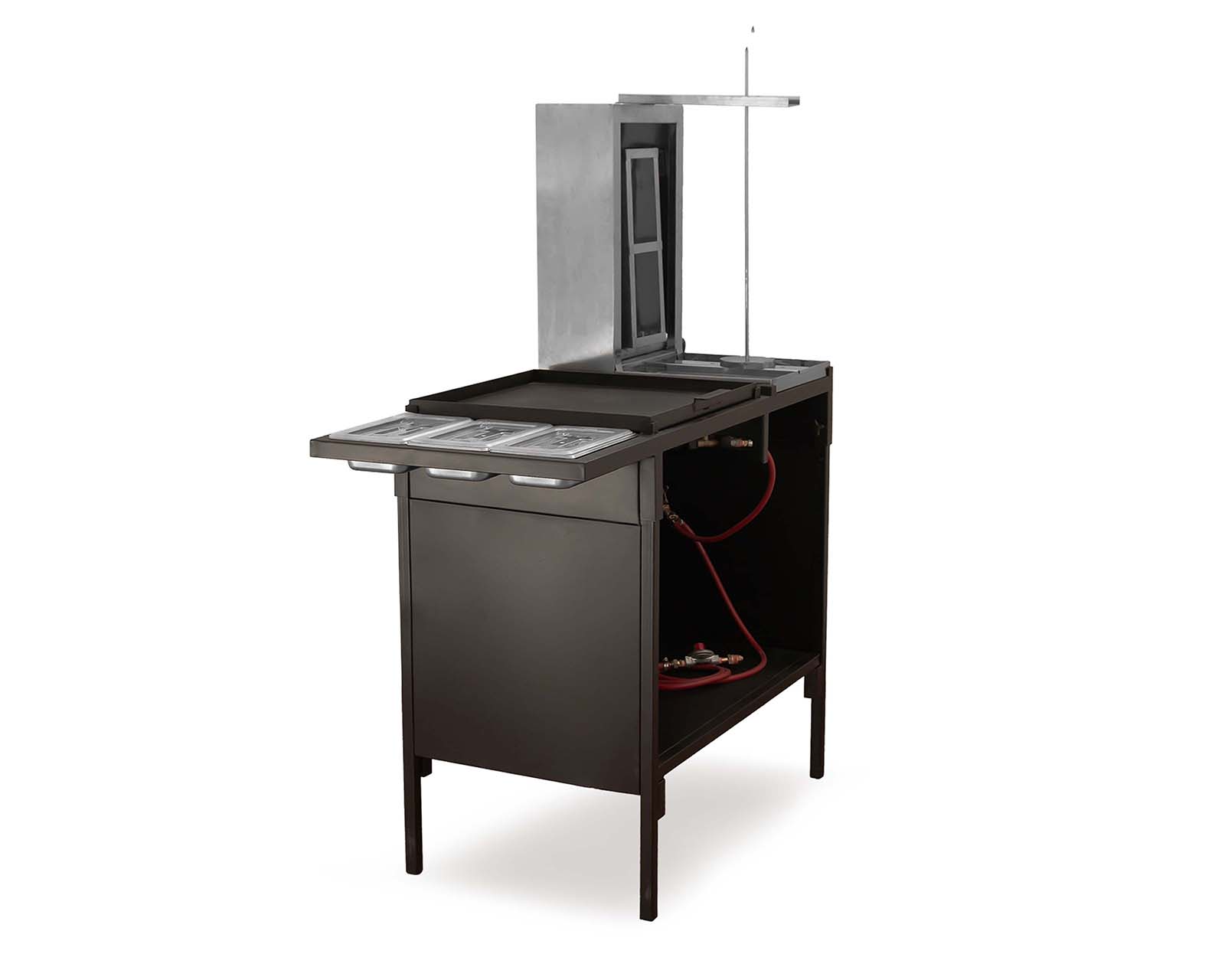 Foto 3 | Foto 3 | Mueble Pastorero Mindejal de Acero Inoxidable con Accesorios