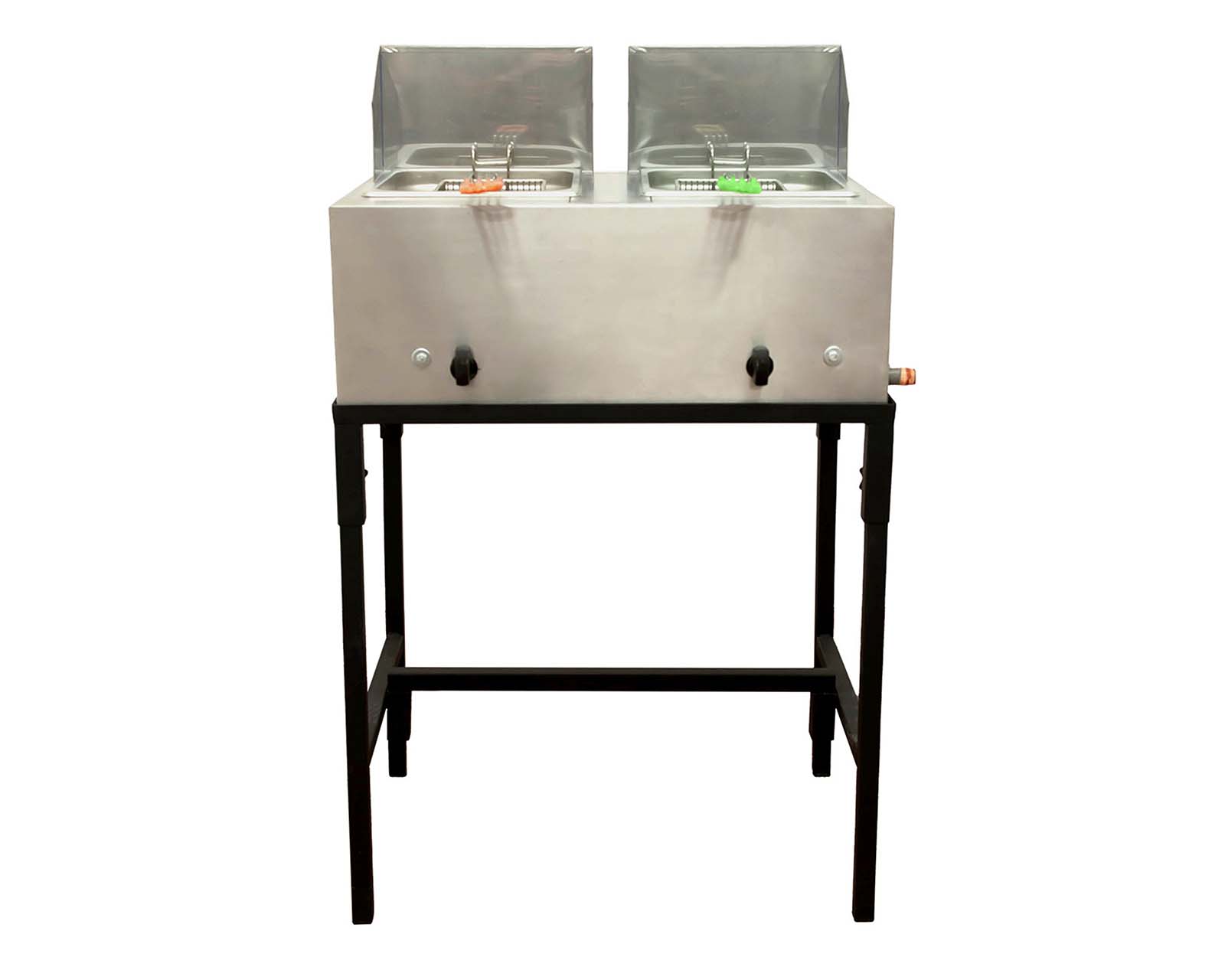 Foto 3 | Foto 3 | Freidora de Gas Doble Tina Mindejal con Canastilla de Acero Inoxidable