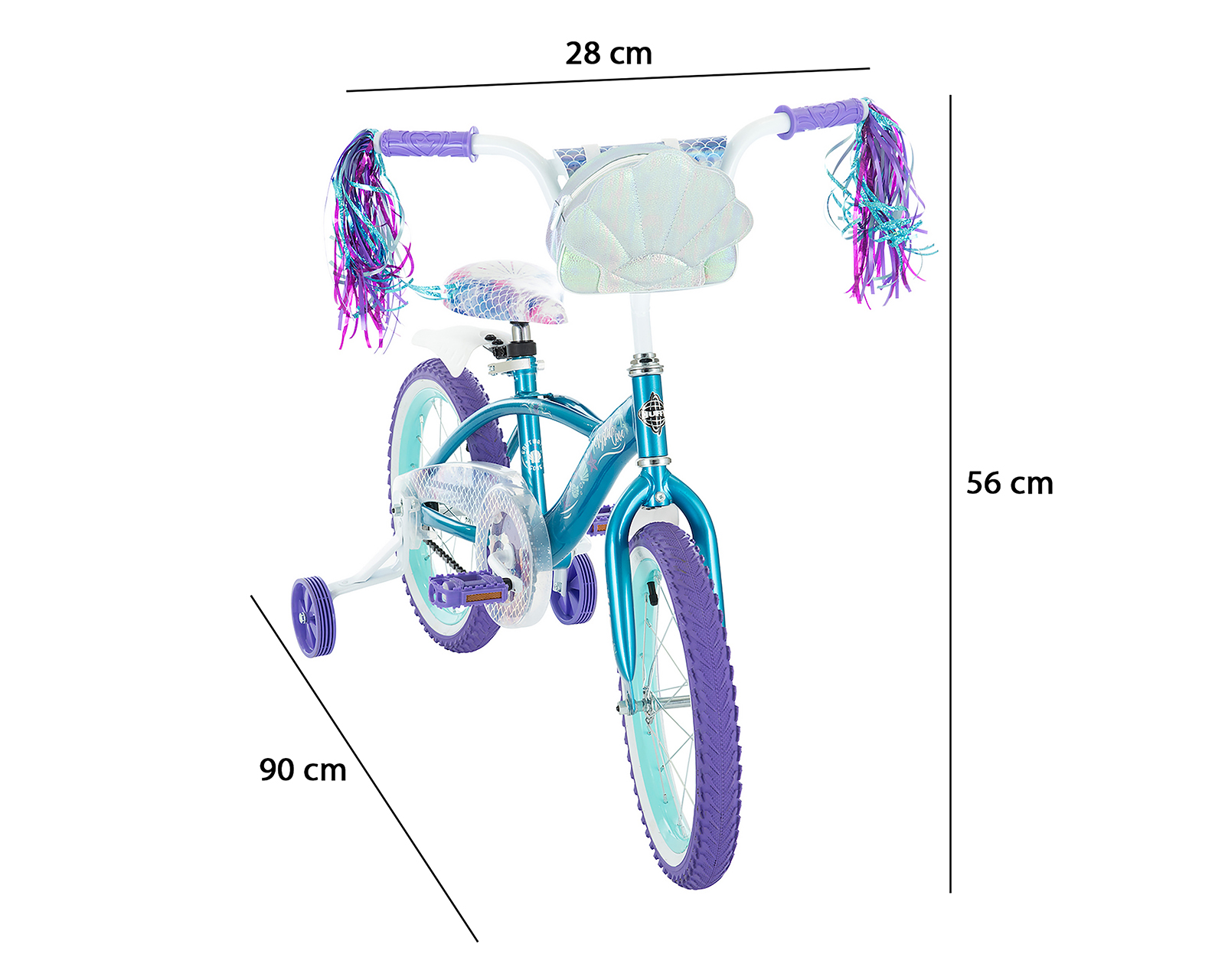 Foto 8 pulgar | Foto 7 | Bicicleta Infantil Huffy Crystal Cove Rodada 16 Azul