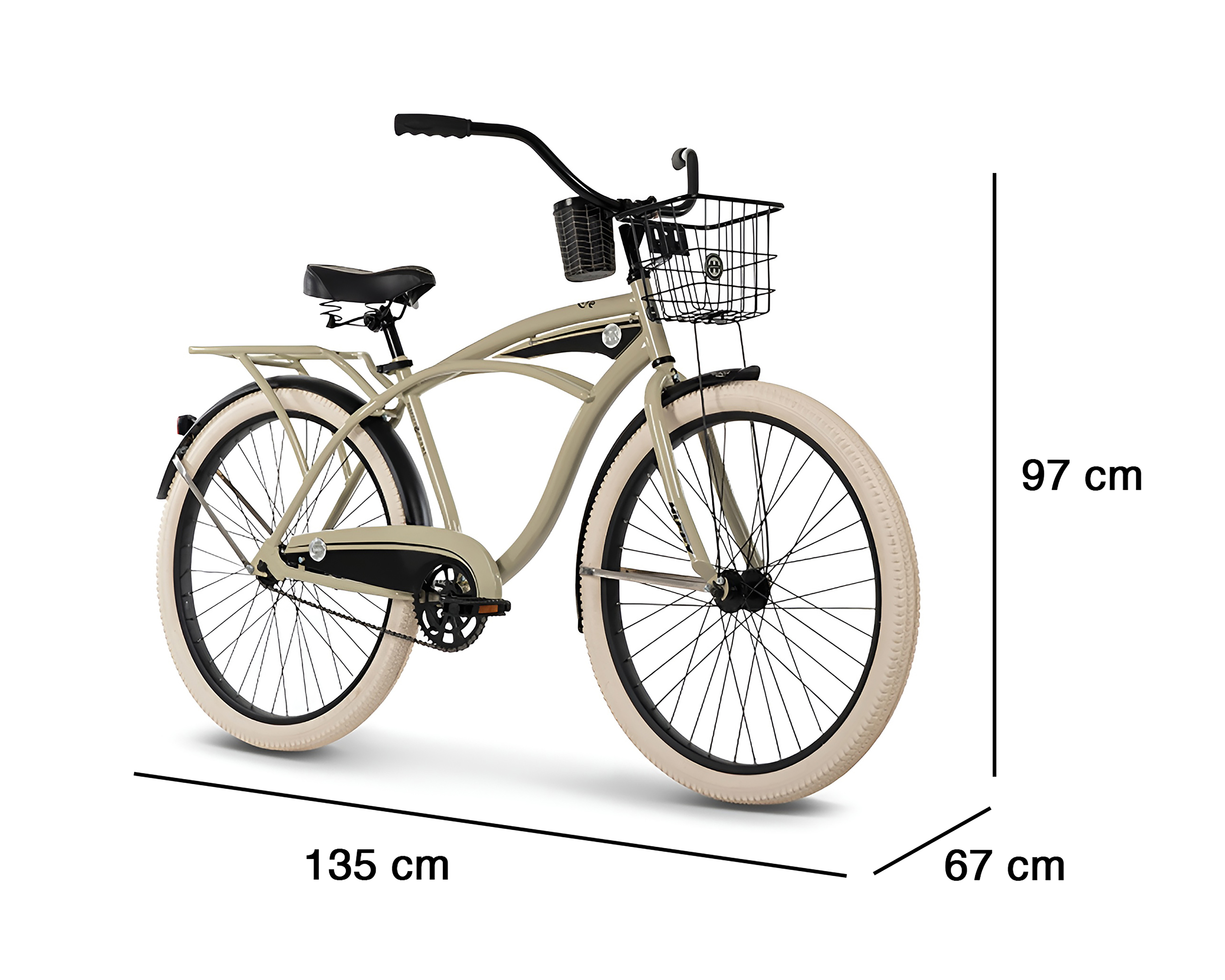 Foto 9 | Foto 9 | Bicicleta Urbana Huffy Cruiser Rodada 26 Ocre