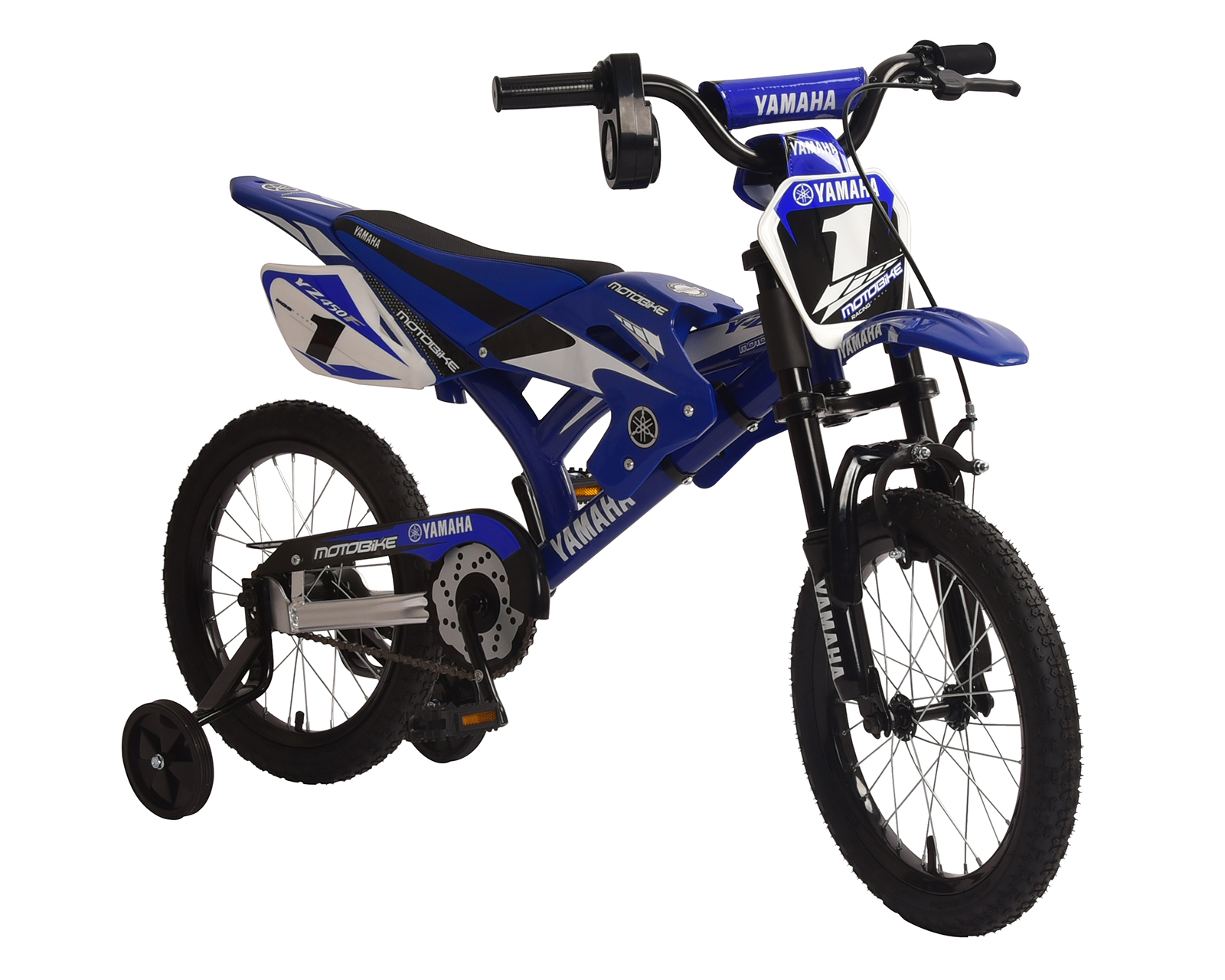 Foto 2 pulgar | Foto 1 | Bicicleta Infantil Yamaha Motobike Rodado 16 Azul