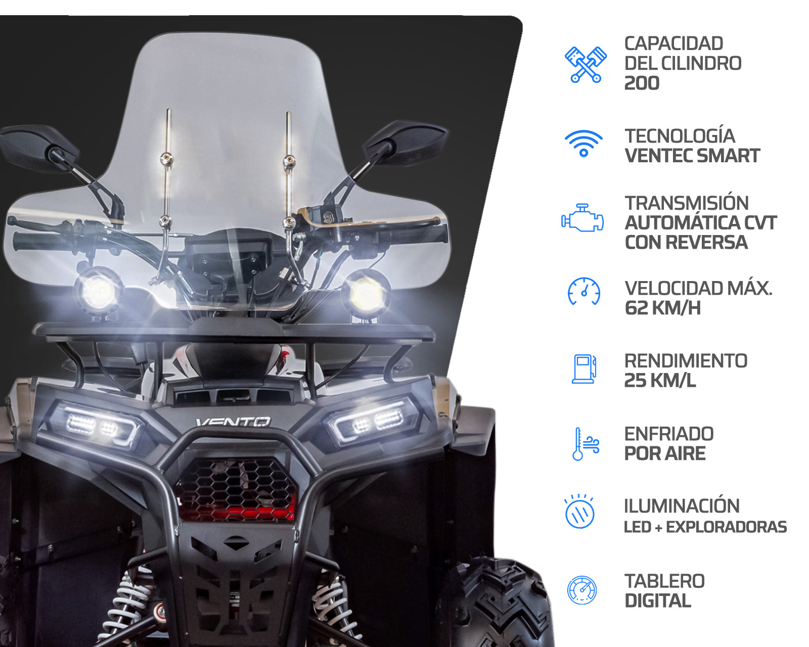 Foto 5 | Foto 5 | Cuatrimoto Vento Gladiator 200 cc 2025