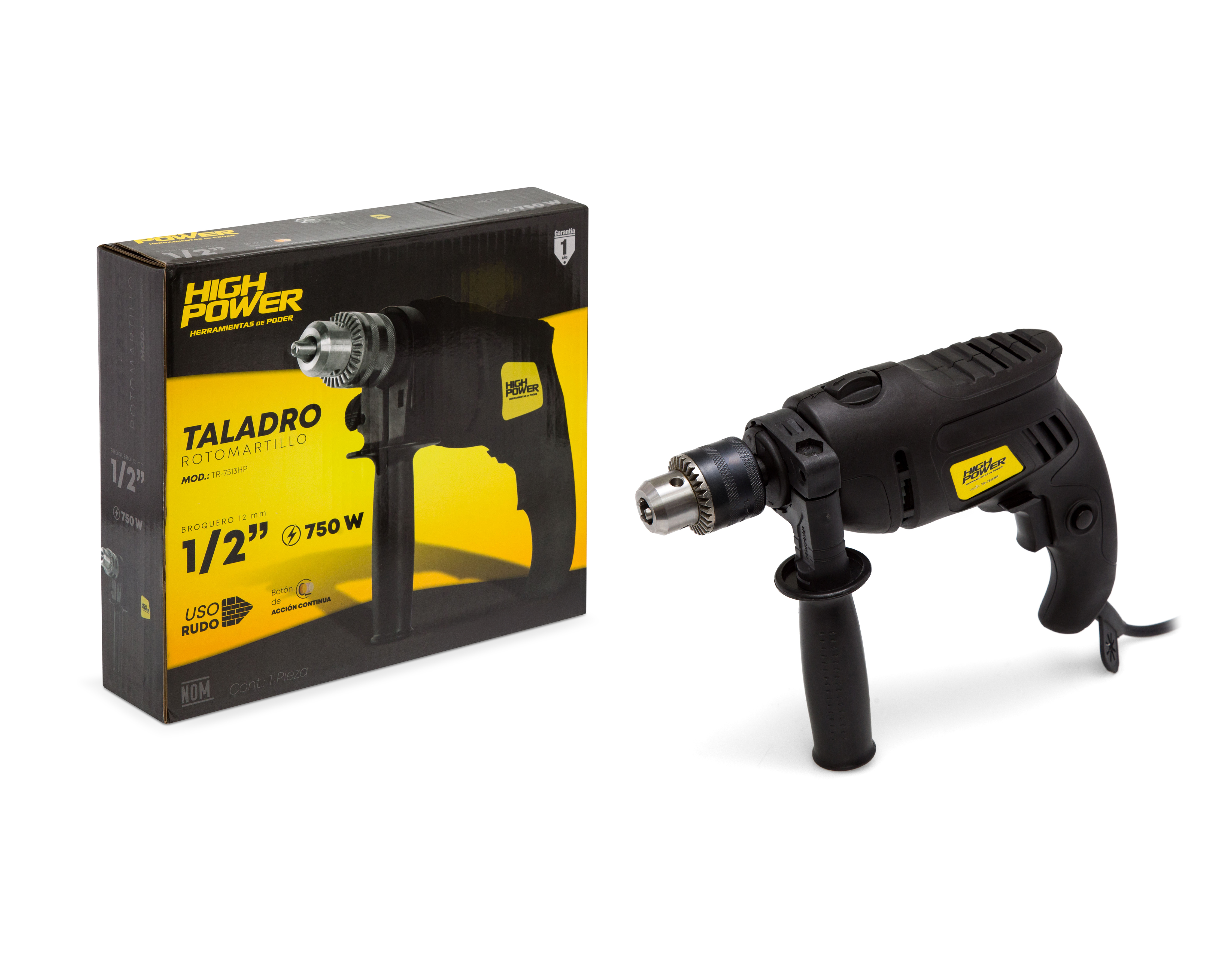 Taladro Percursor Alámbrico High Power TR-7513HP 750 Watts