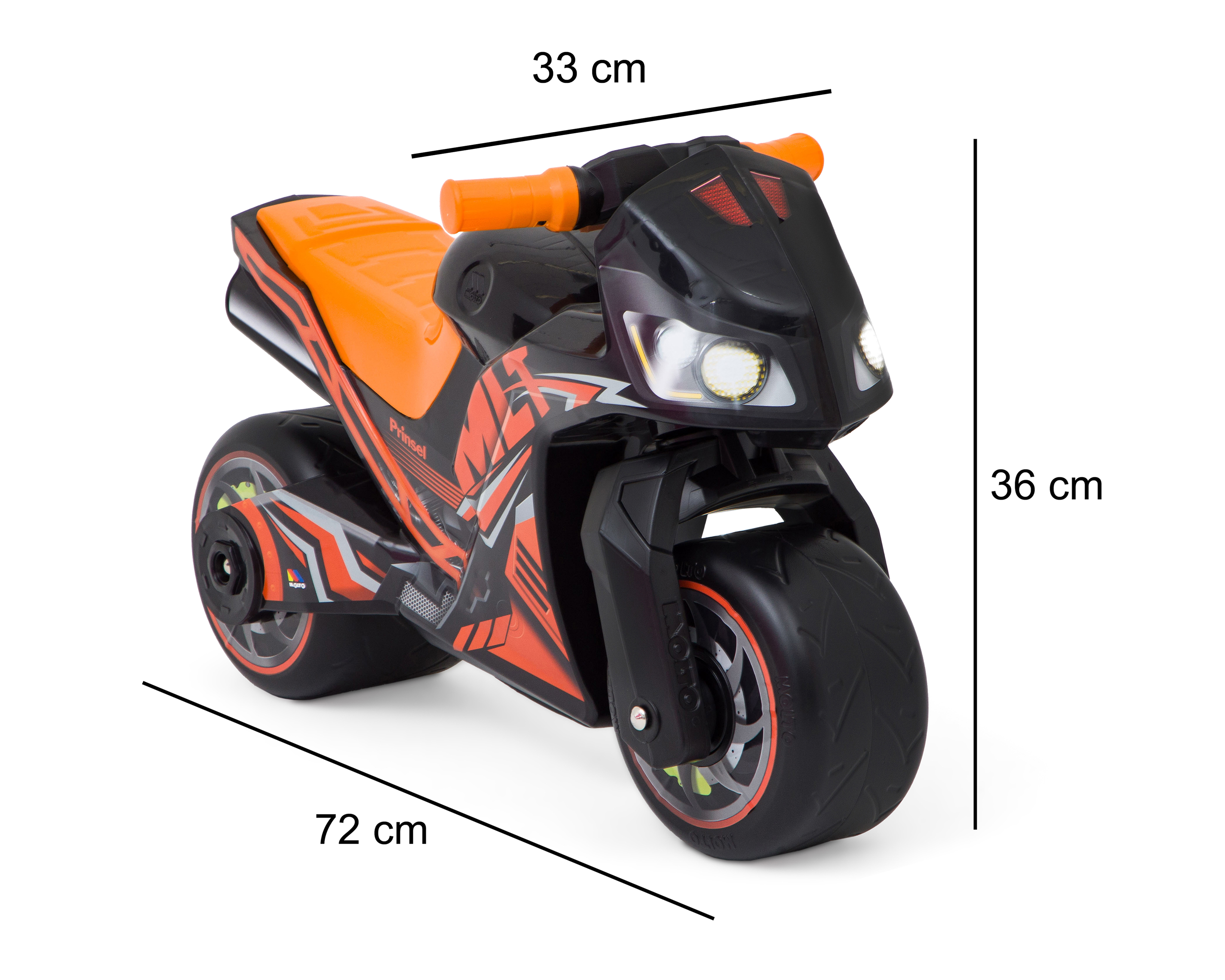 Foto 7 pulgar | Foto 6 | Motocicleta Montable Prinsel Anaranjado