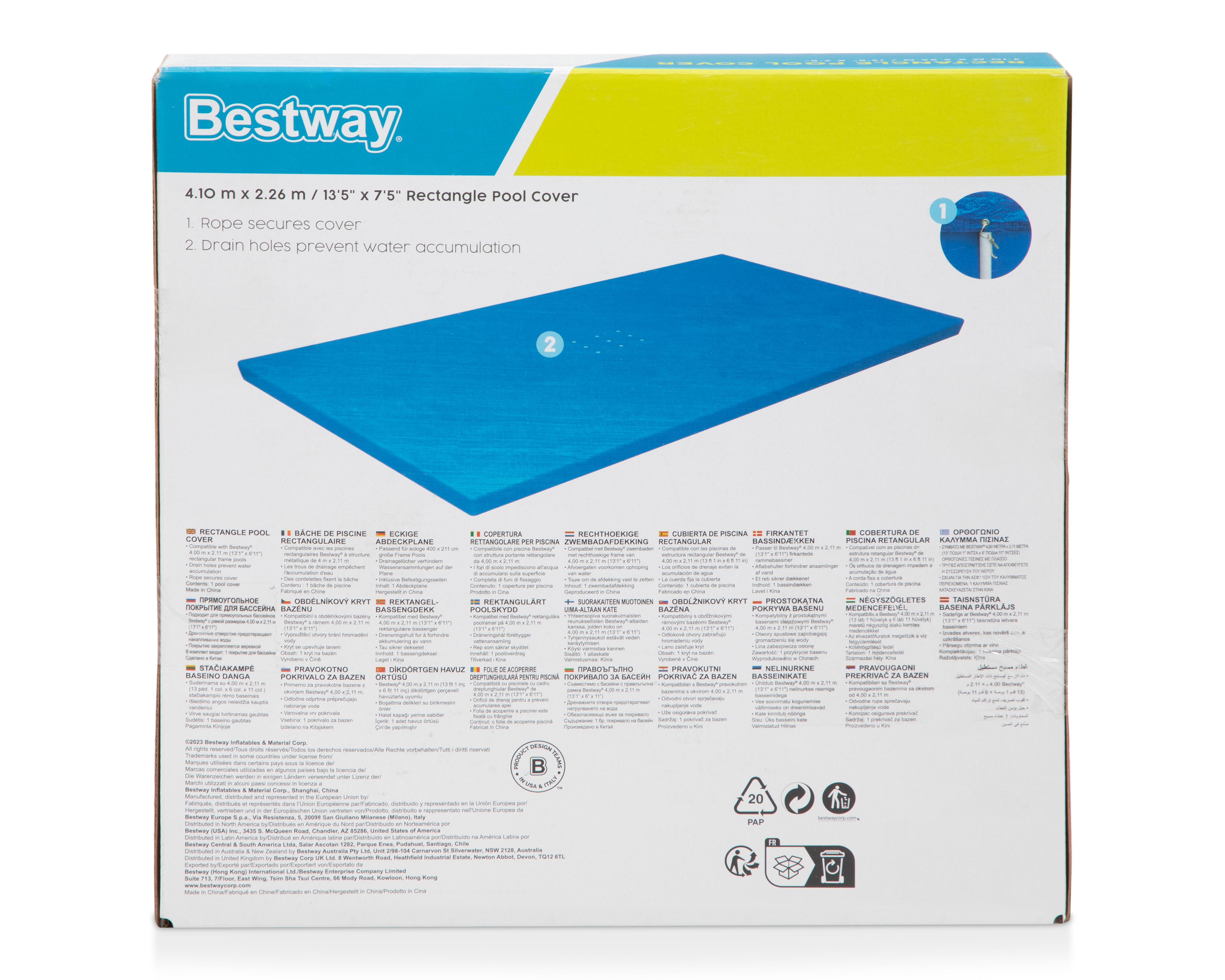 Foto 4 pulgar | Foto 2 | Cubierta para Alberca Rectangular Bestway 226 x 410 cm