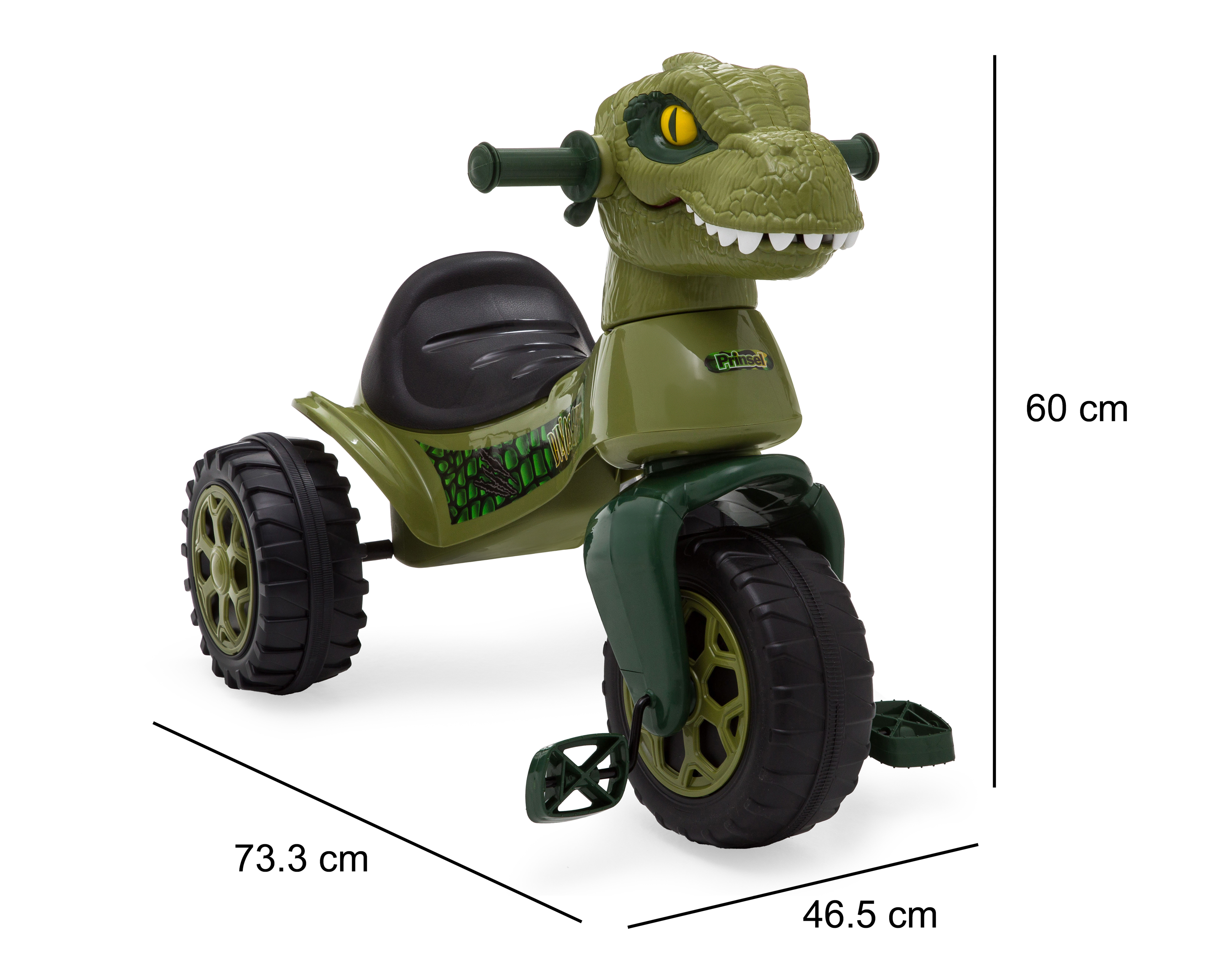 Foto 7 pulgar | Foto 6 | Triciclo Prinsel Dinosaurio Verde