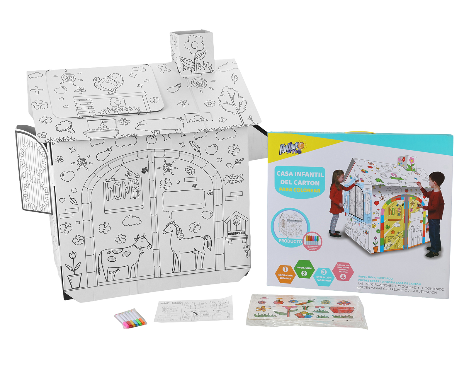 Casa de Juego Funzone Coloreable