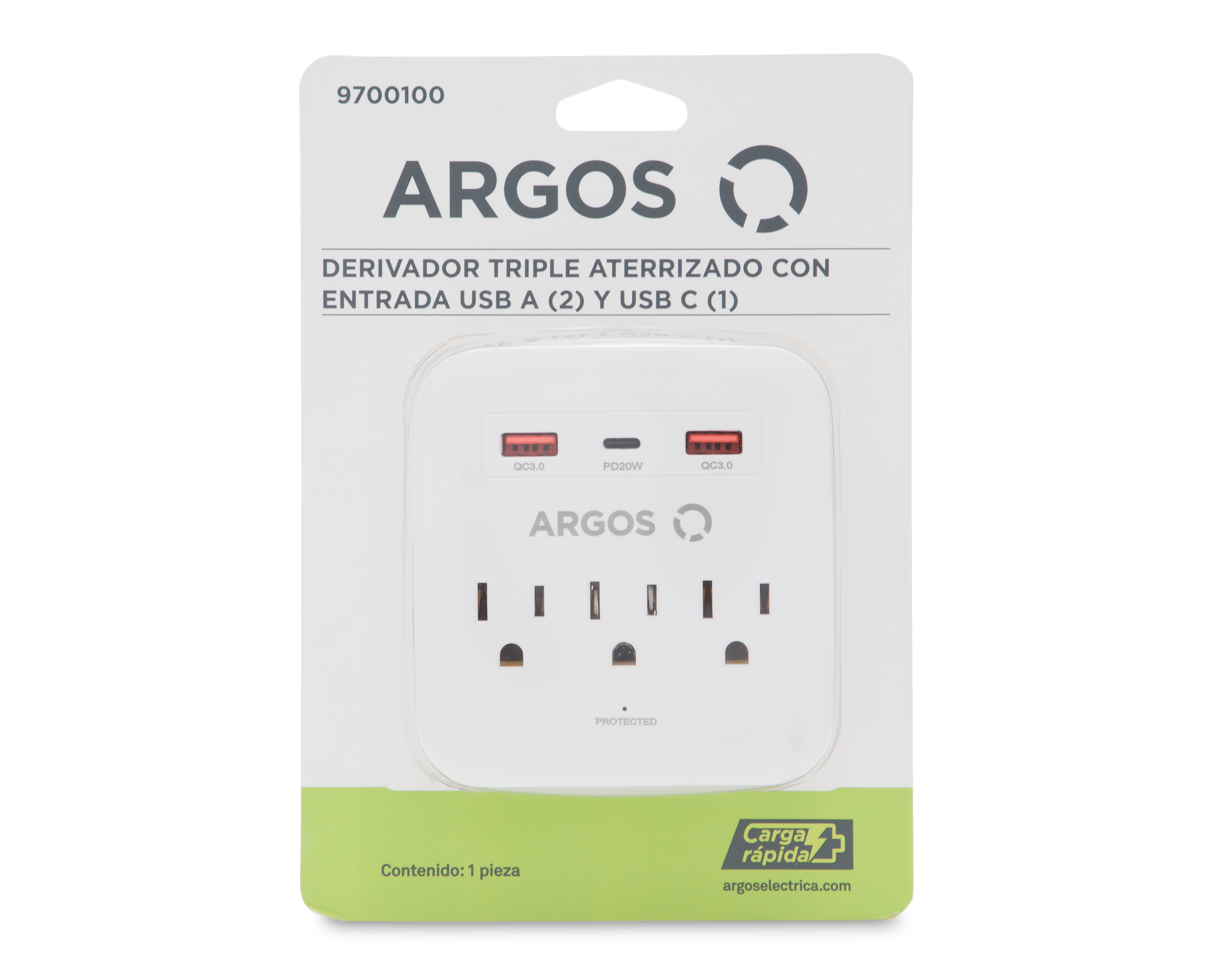 Foto 5 pulgar | Foto 4 | Derivador Argos Triple Aterrizado 6 Entradas