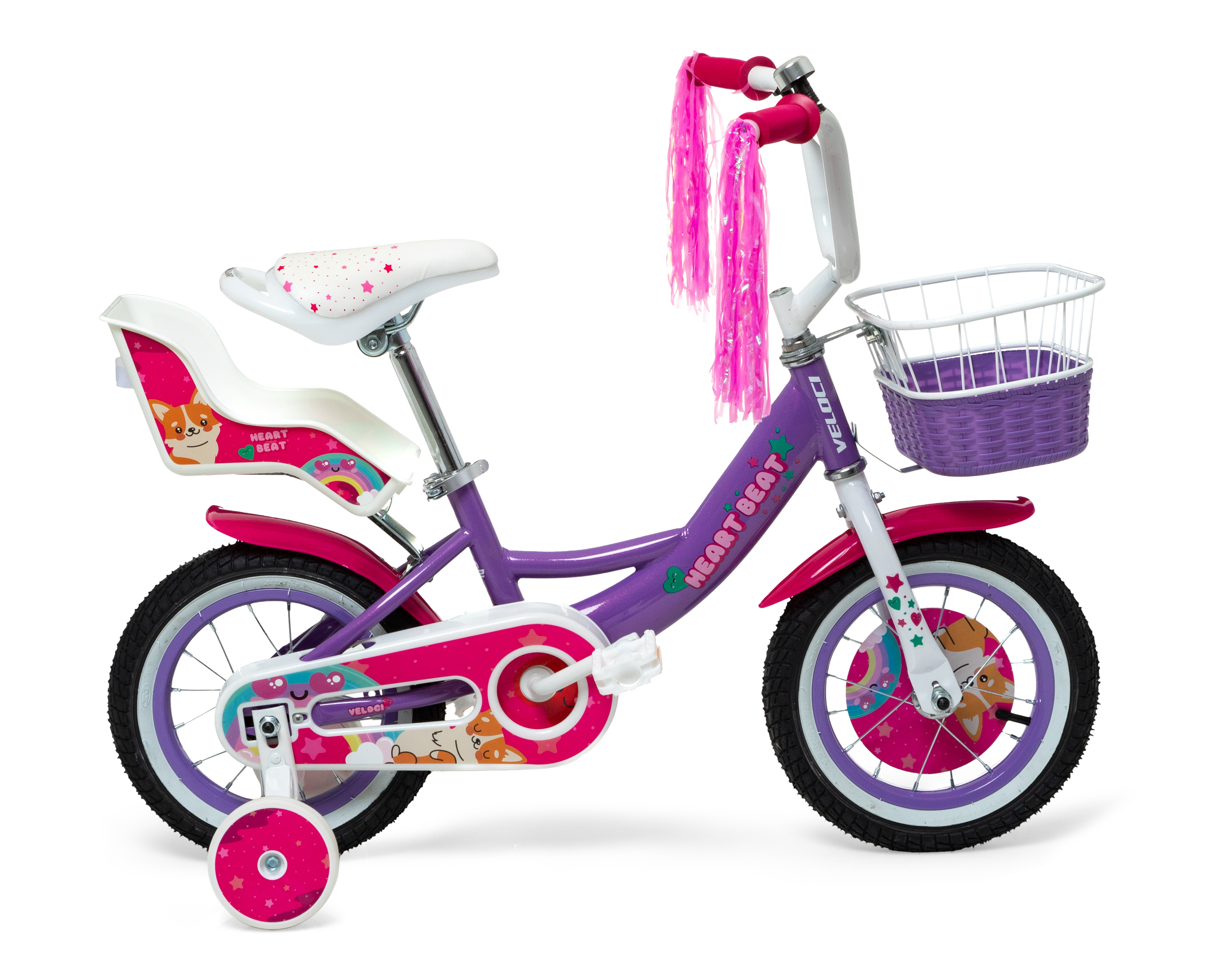 Foto 2 | Foto 2 | Bicicleta Infantil Veloci Heart Beat Rodada 12 Morada