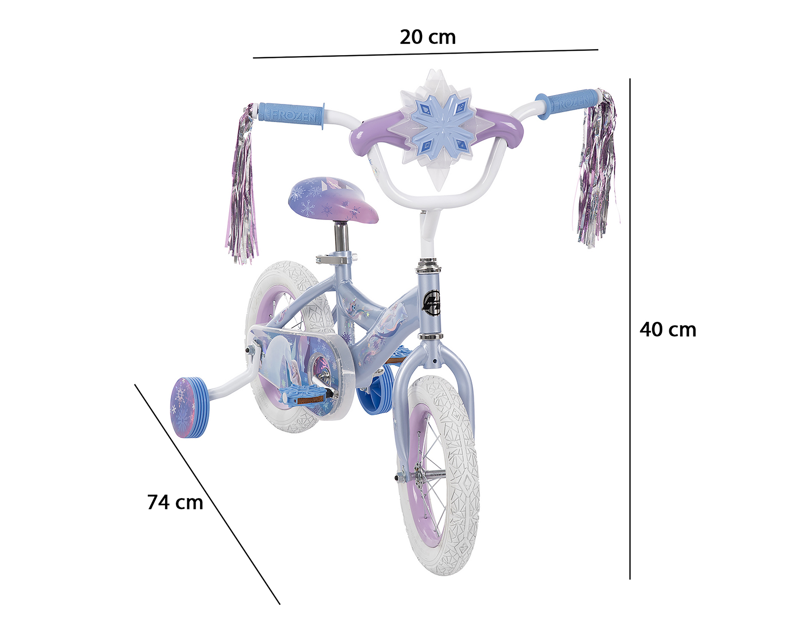 Foto 10 pulgar | Foto 9 | Bicicleta Infantil Huffy Frozen 12 Azul