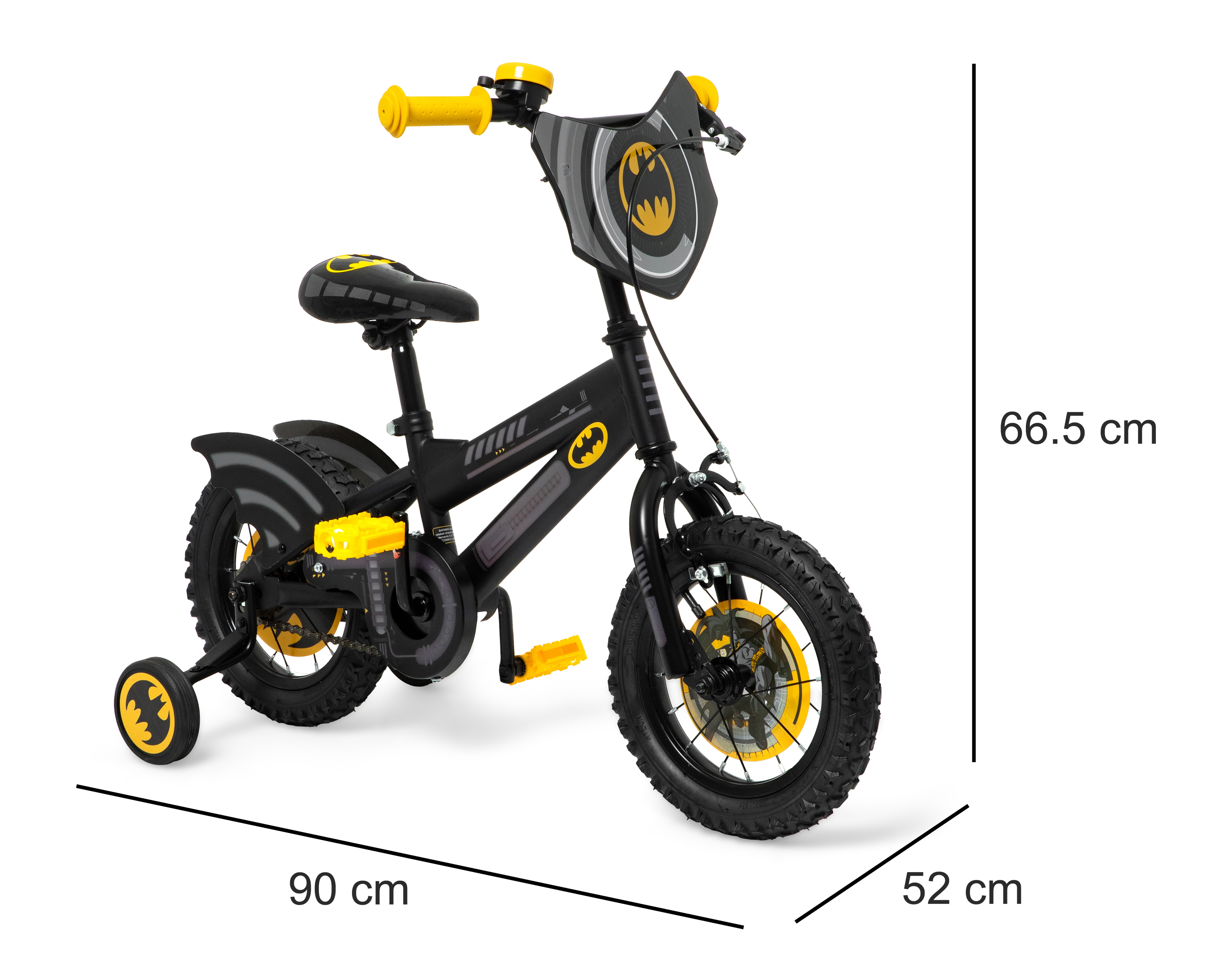 Foto 9 pulgar | Foto 8 | Bicicleta Infantil DC Batman Rodada 12 Negra