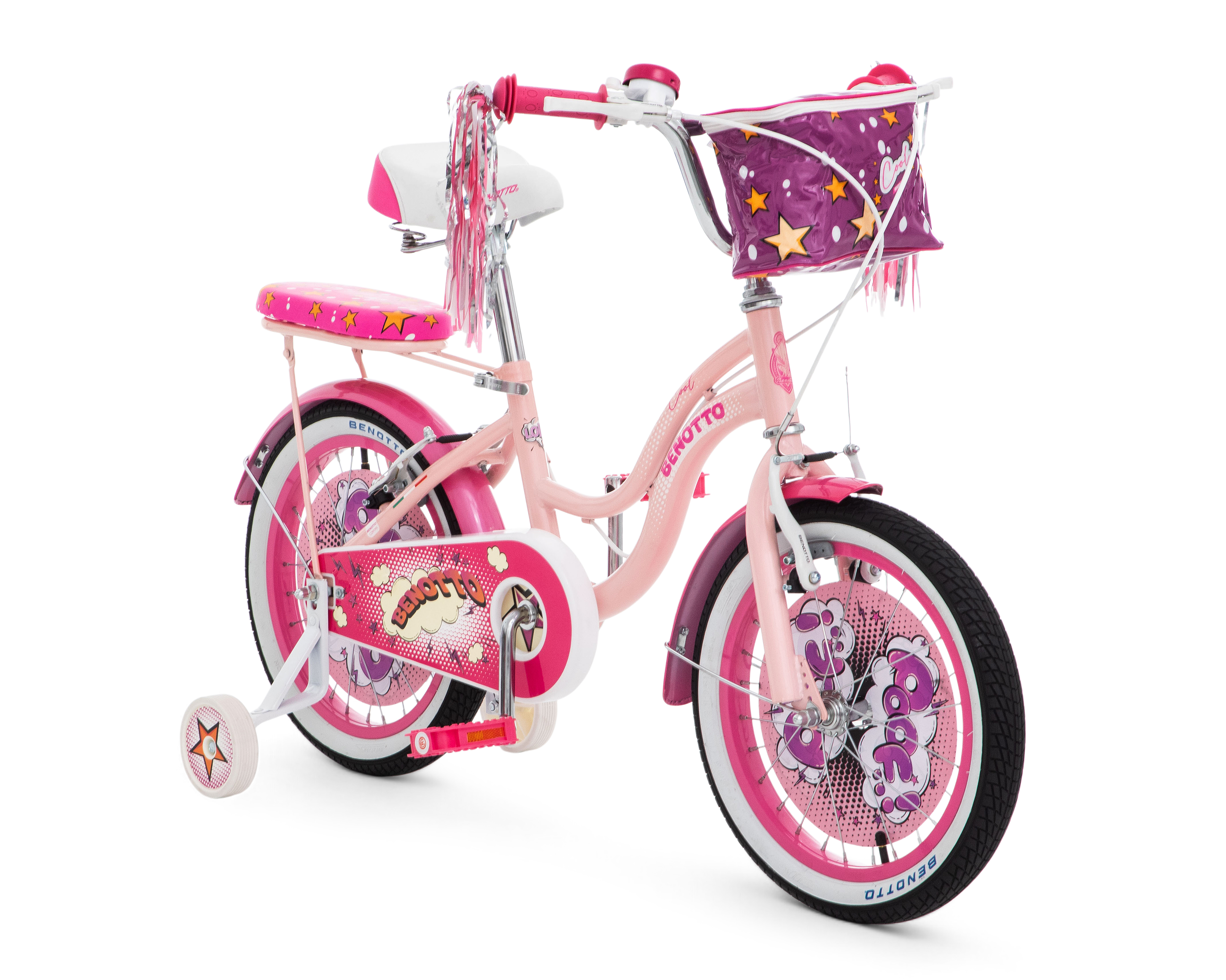 Bicicleta Infantil Benotto Cool Rodada 16 Rosa