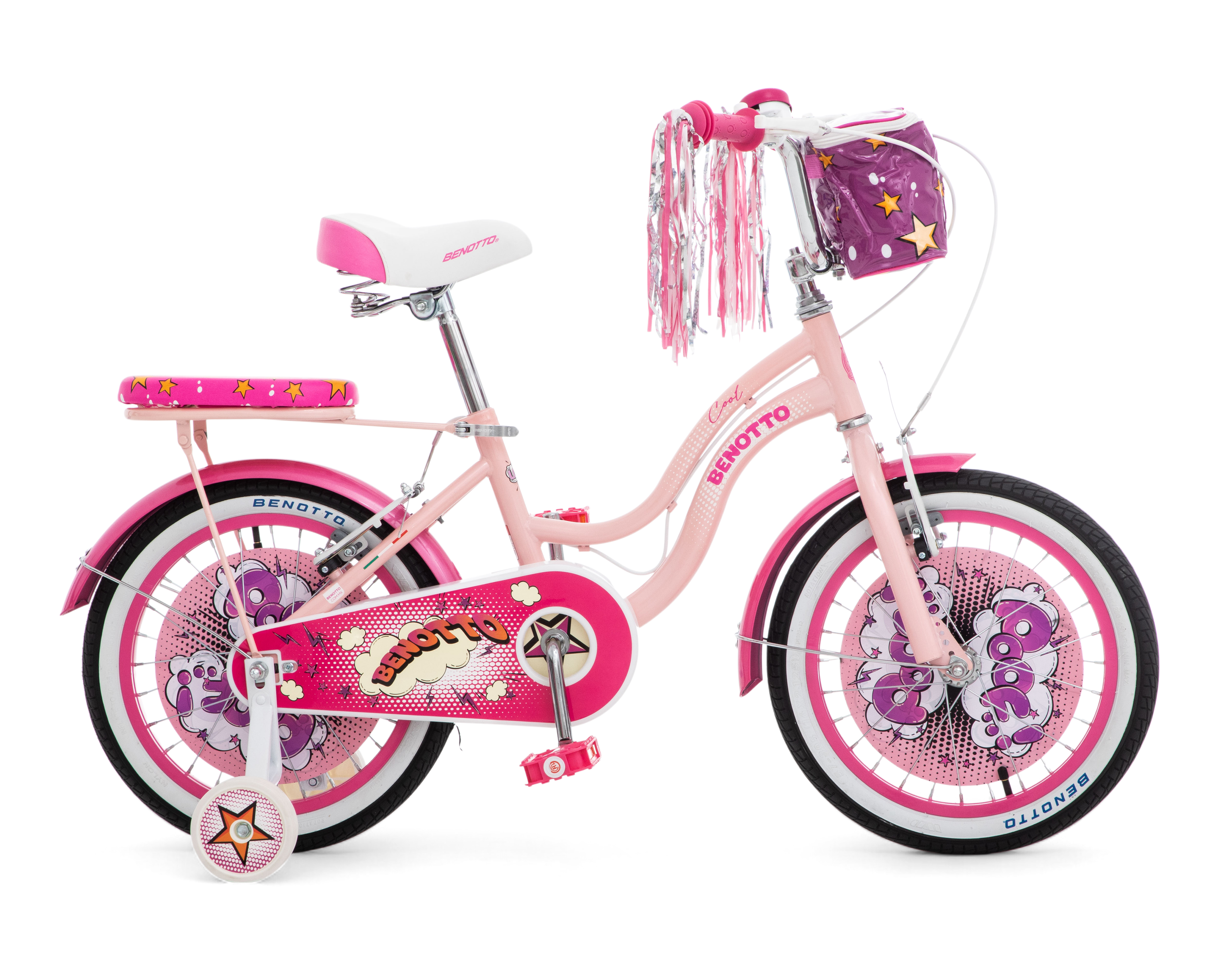 Foto 3 pulgar | Foto 2 | Bicicleta Infantil Benotto Cool Rodada 16 Rosa