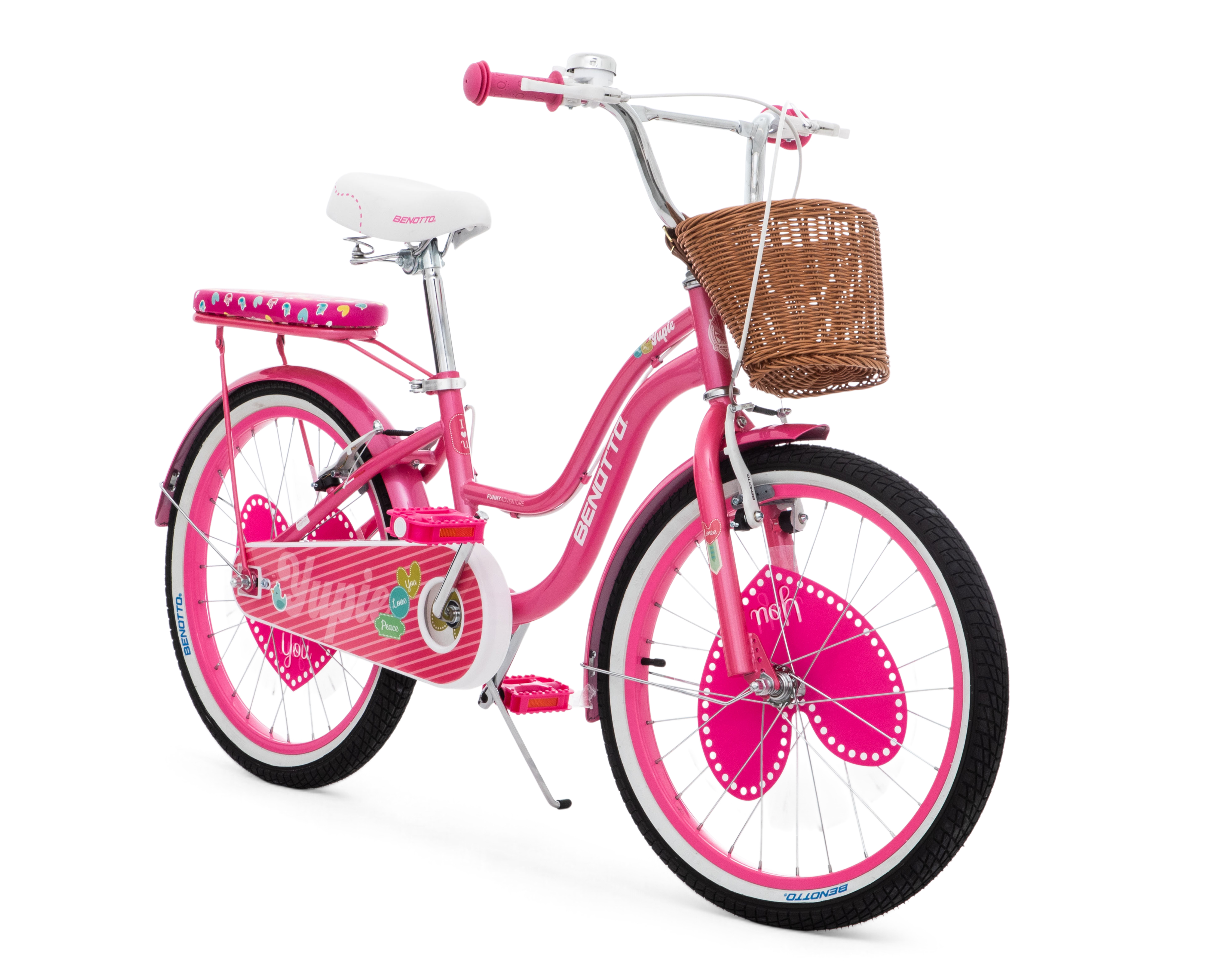 Bicicleta Infantil Benotto Yupie Rodada 20 Rosa