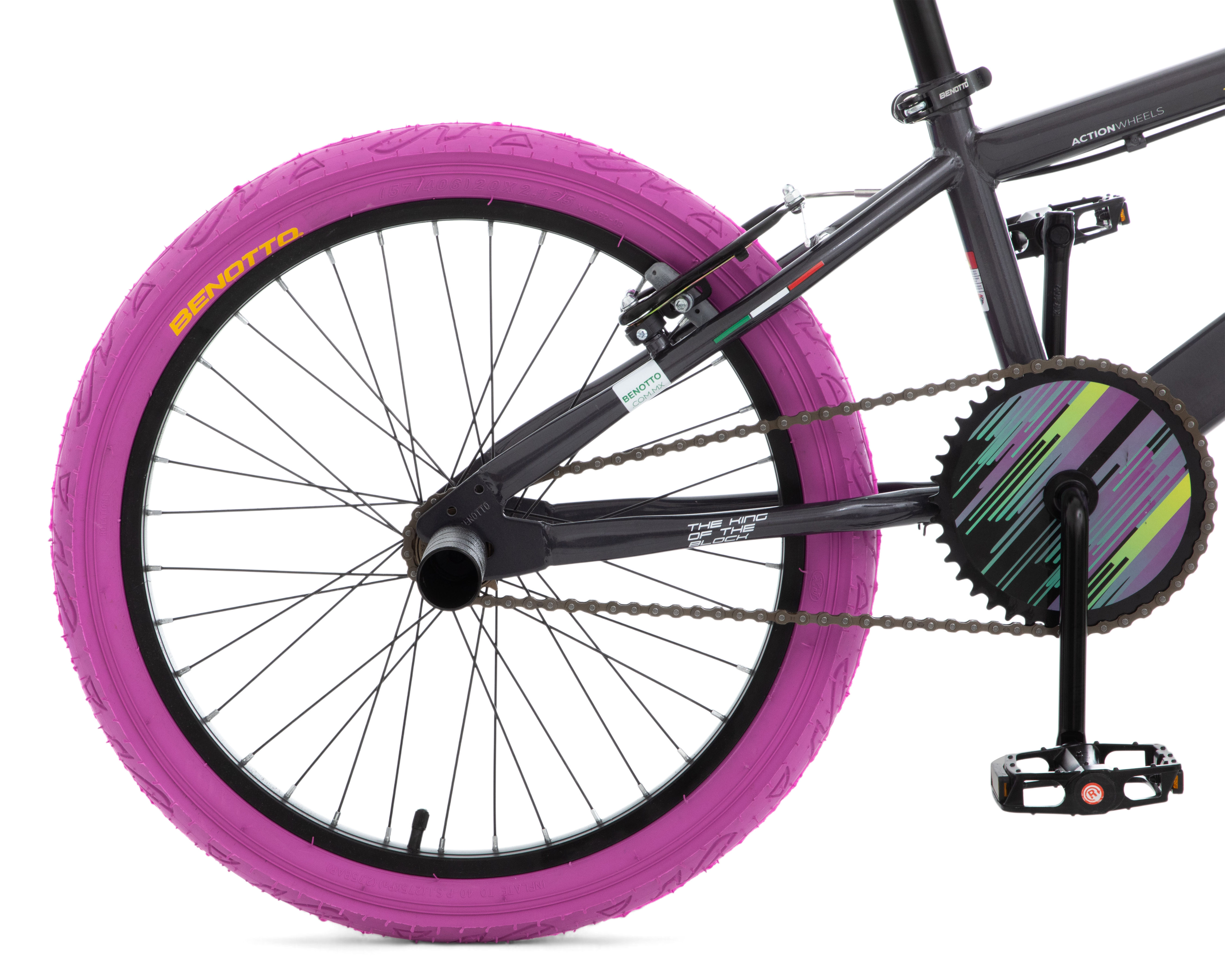 Foto 6 pulgar | Foto 5 | Bicicleta Infantil Benotto Kontrol R20 Rodada 20 Multicolor