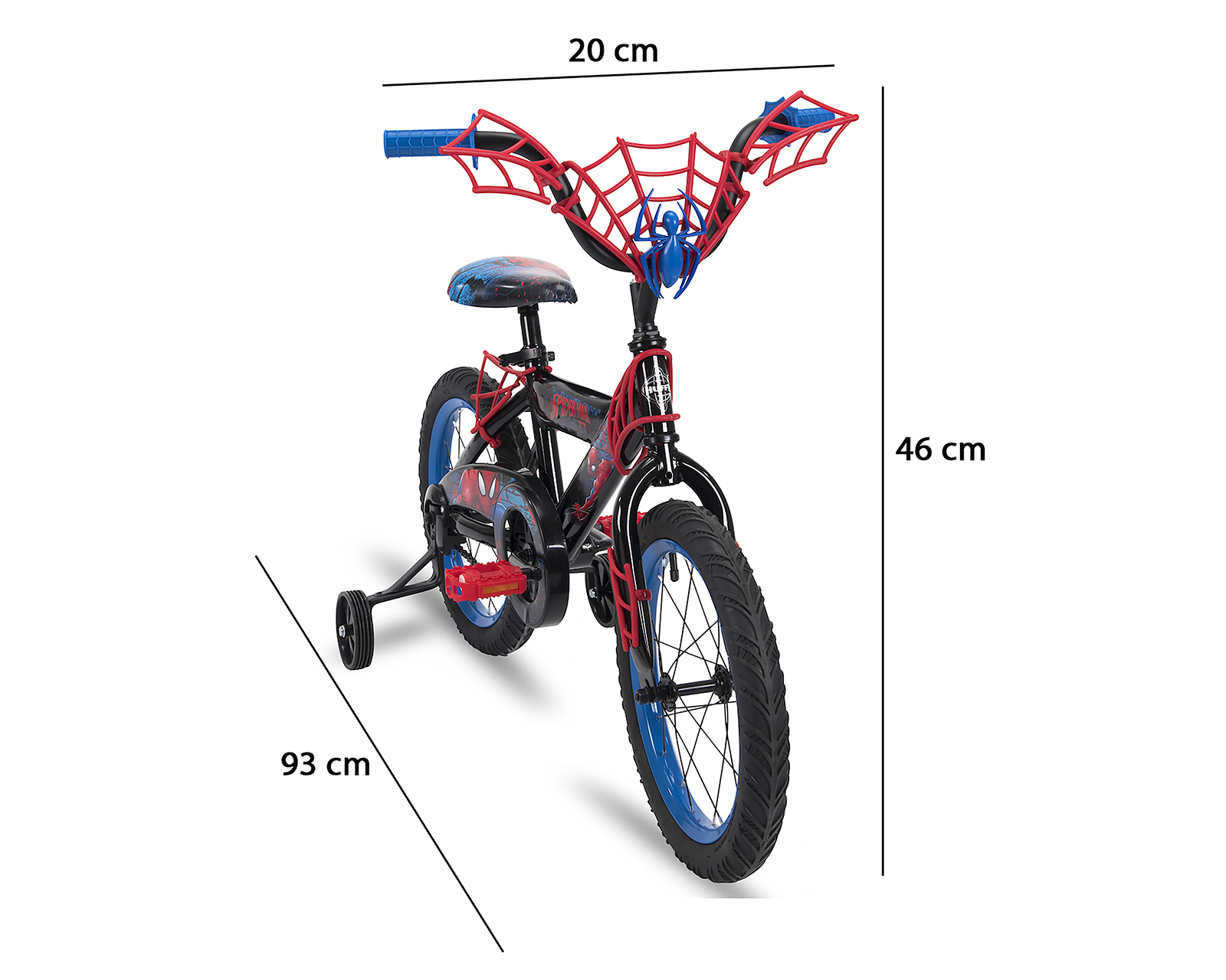 Foto 7 pulgar | Foto 6 | Bicicleta Infantil Huffy Spider-Man Rodada 16 Negra
