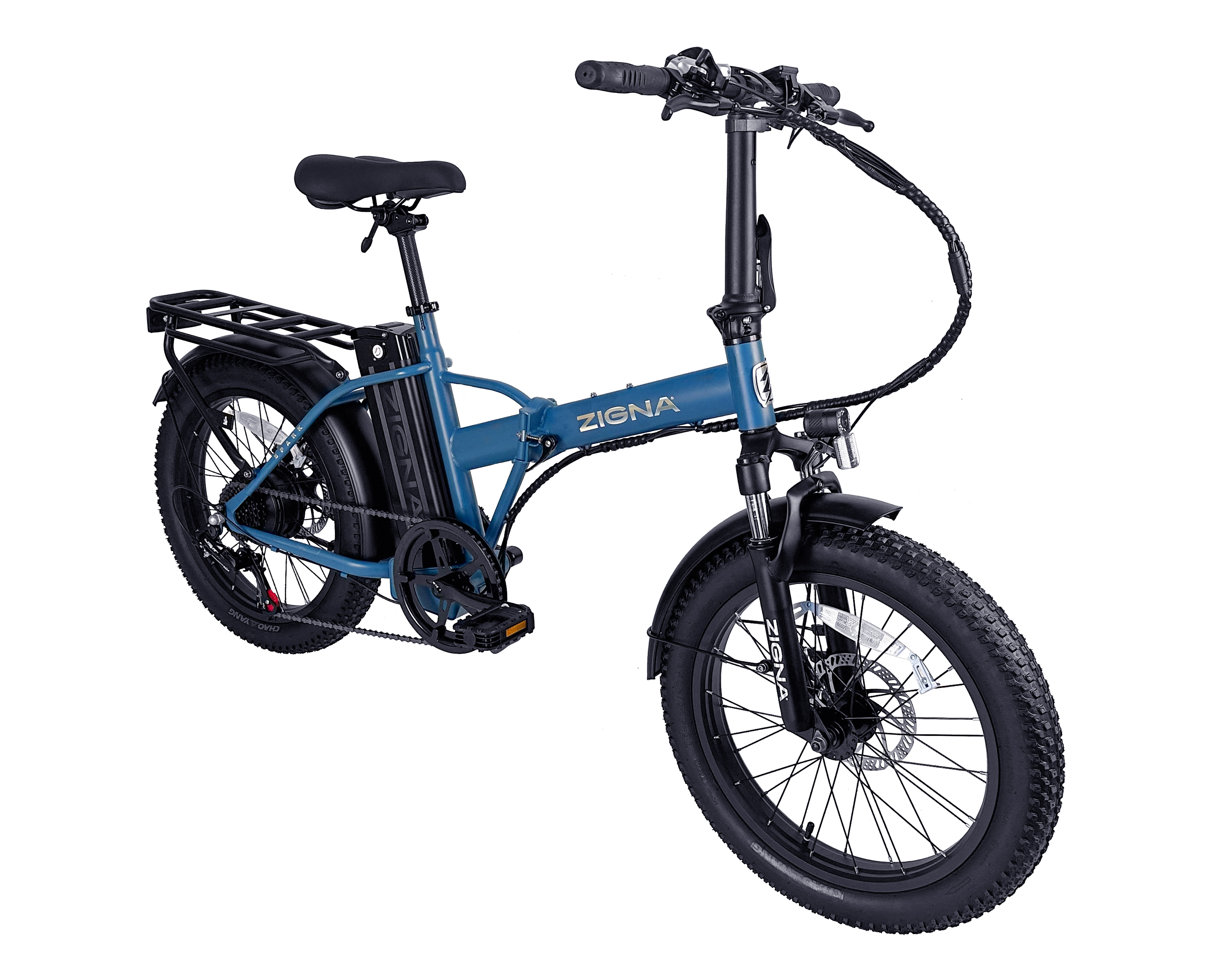 Bicicleta Eléctrica Motor 350 W Zigna Spark Rodada 20 Azul