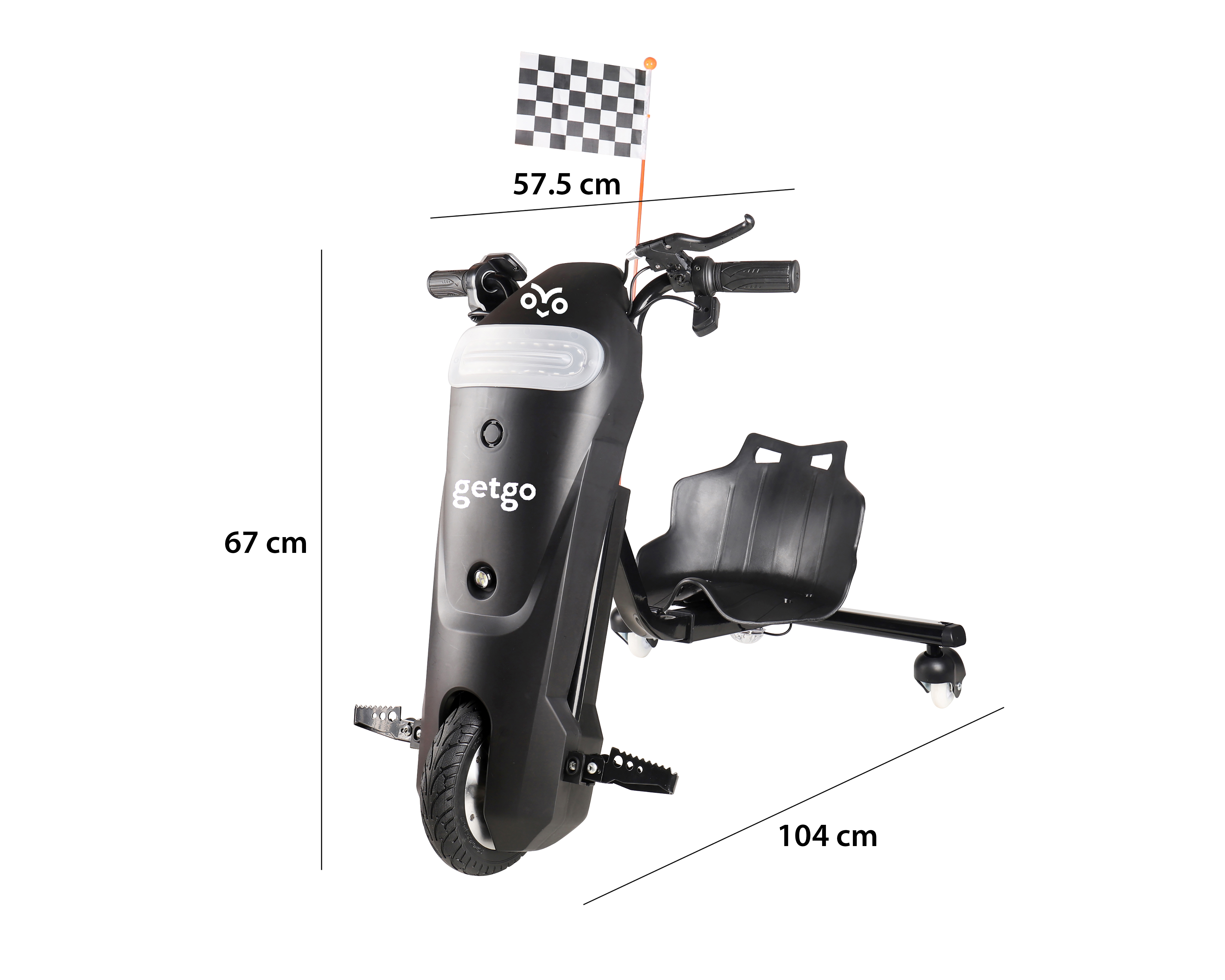 Foto 6 | Foto 6 | Triciclo Eléctrico GetGo Get Twist hasta 20 km/h Negro