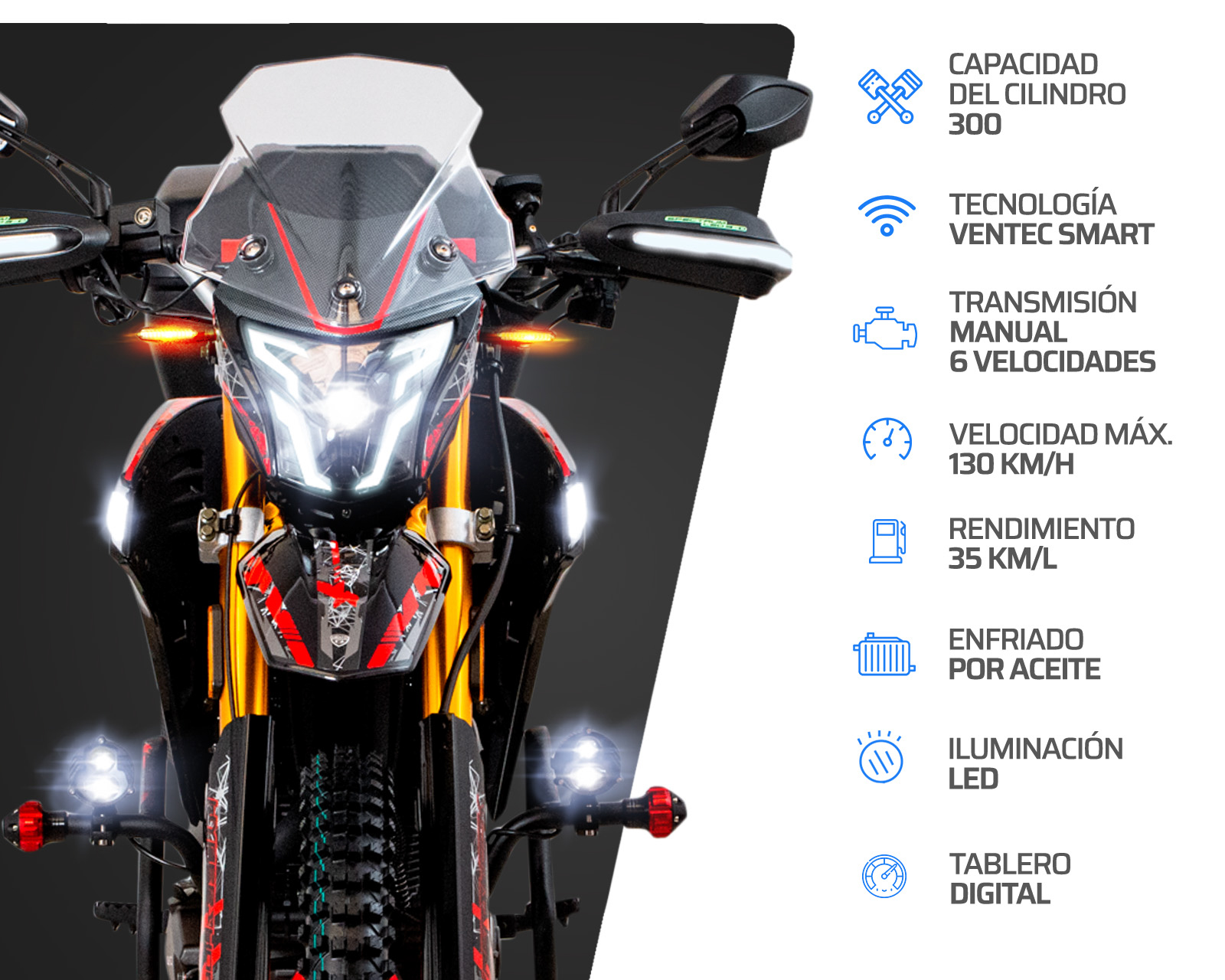 Foto 5 | Foto 5 | Motocicleta Vento Crossmax Rally TRX 300 cc 2025