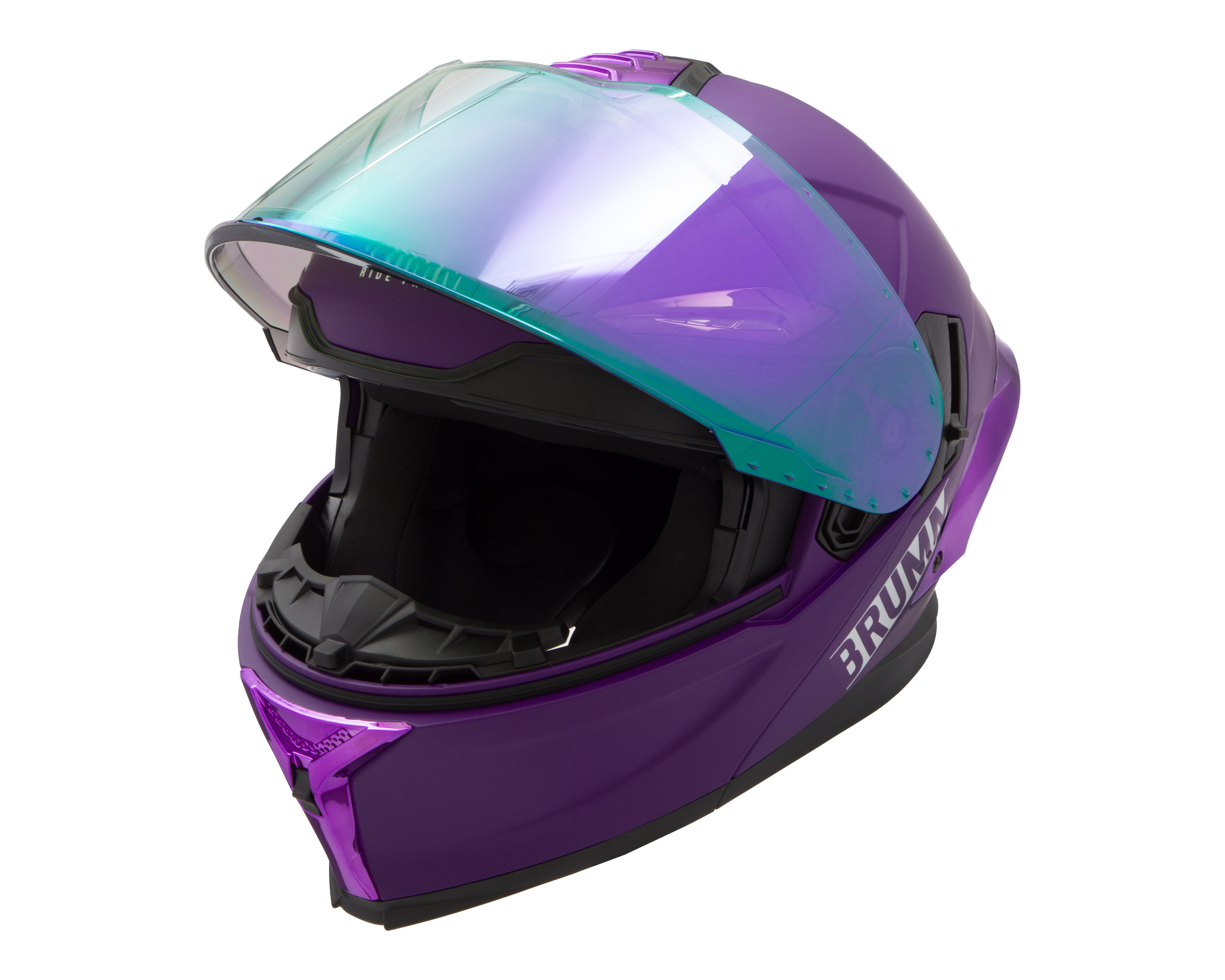 Casco para Motocista Broom Grande Morado Certificado