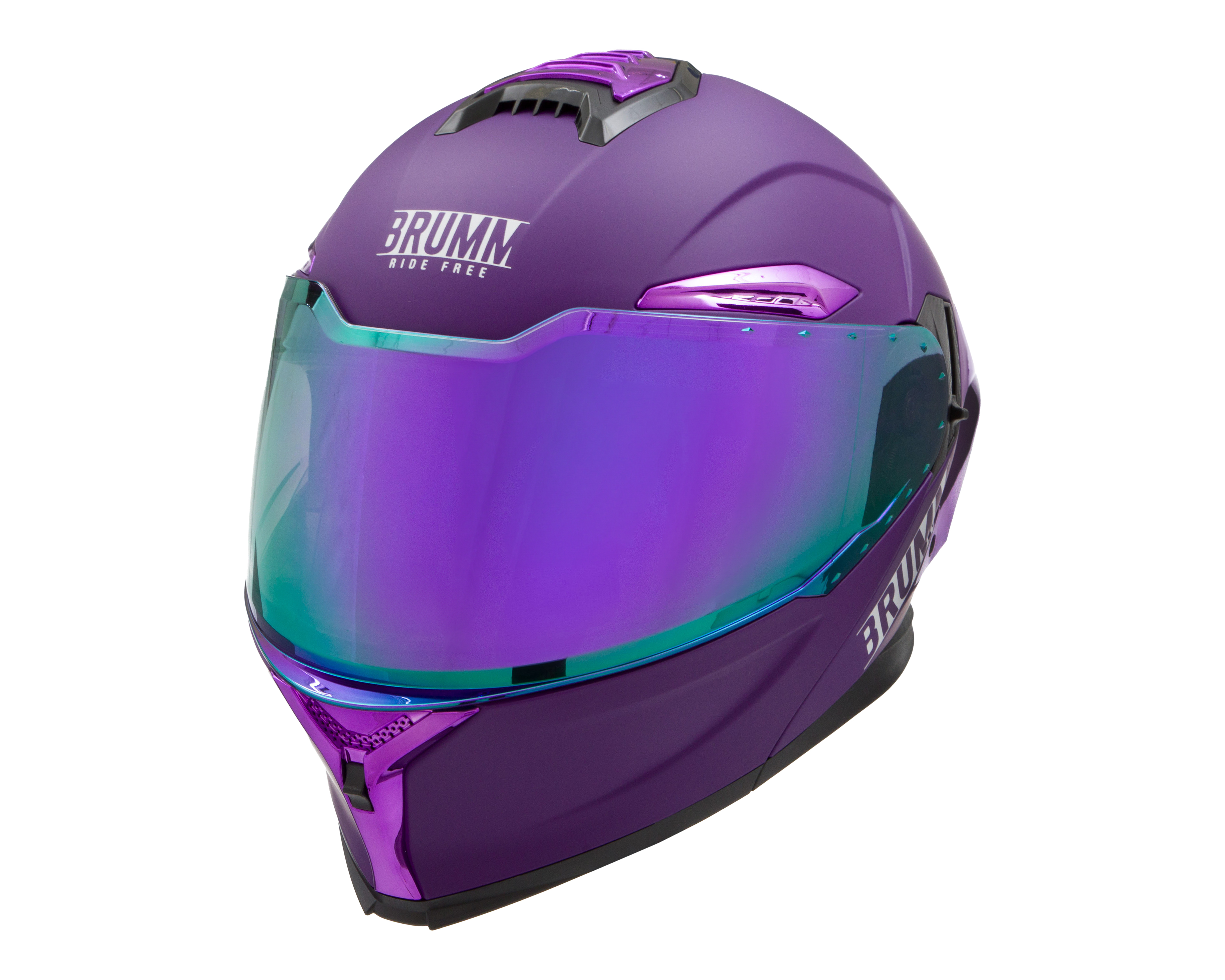 Foto 3 pulgar | Foto 2 | Casco para Motociclista Brumm Chico Morado