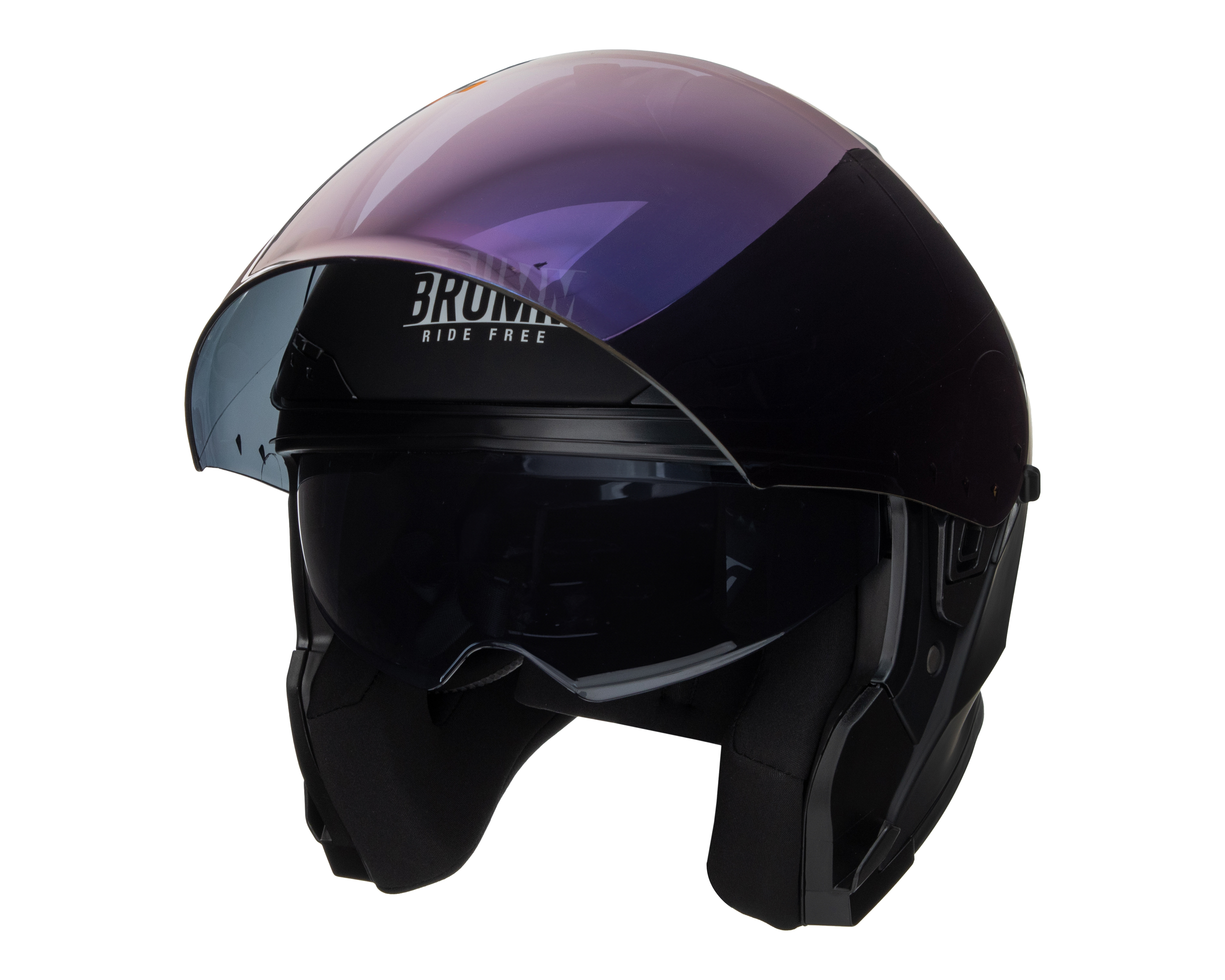 Foto 1 | Foto 1 | Casco para Motociclista Brumm Juvenil Mediano Negro