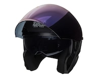 Casco para Motociclista Brumm Juvenil Mediano Negro