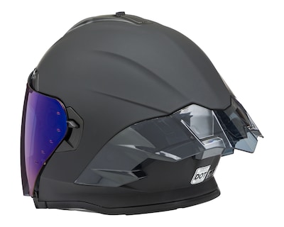 Foto 4 | Foto 4 | Casco para Motociclista Brumm Grande Negro 3/4
