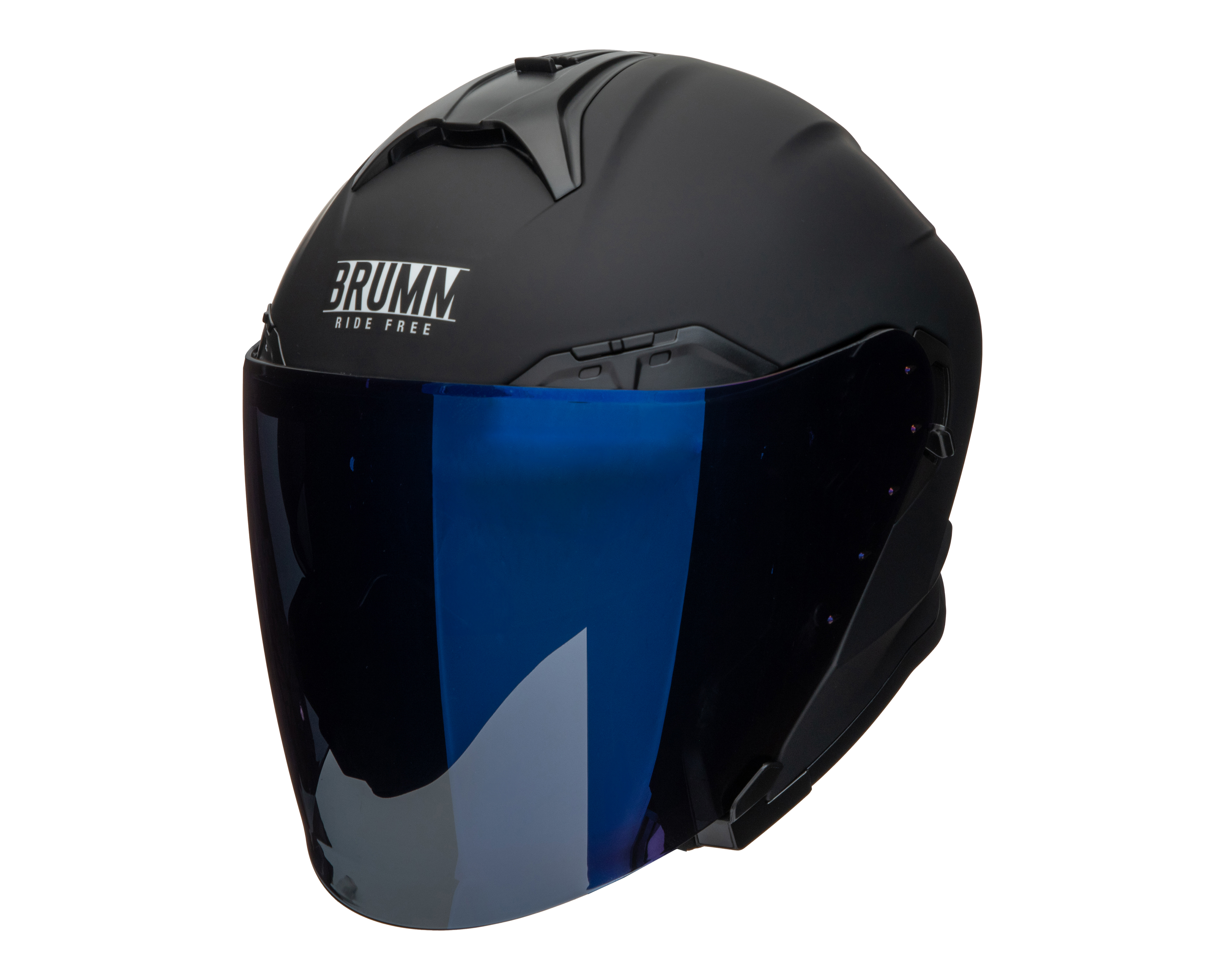 Foto 3 pulgar | Foto 2 | Casco para Motociclista Brumm Juvenil Extragrande Negro