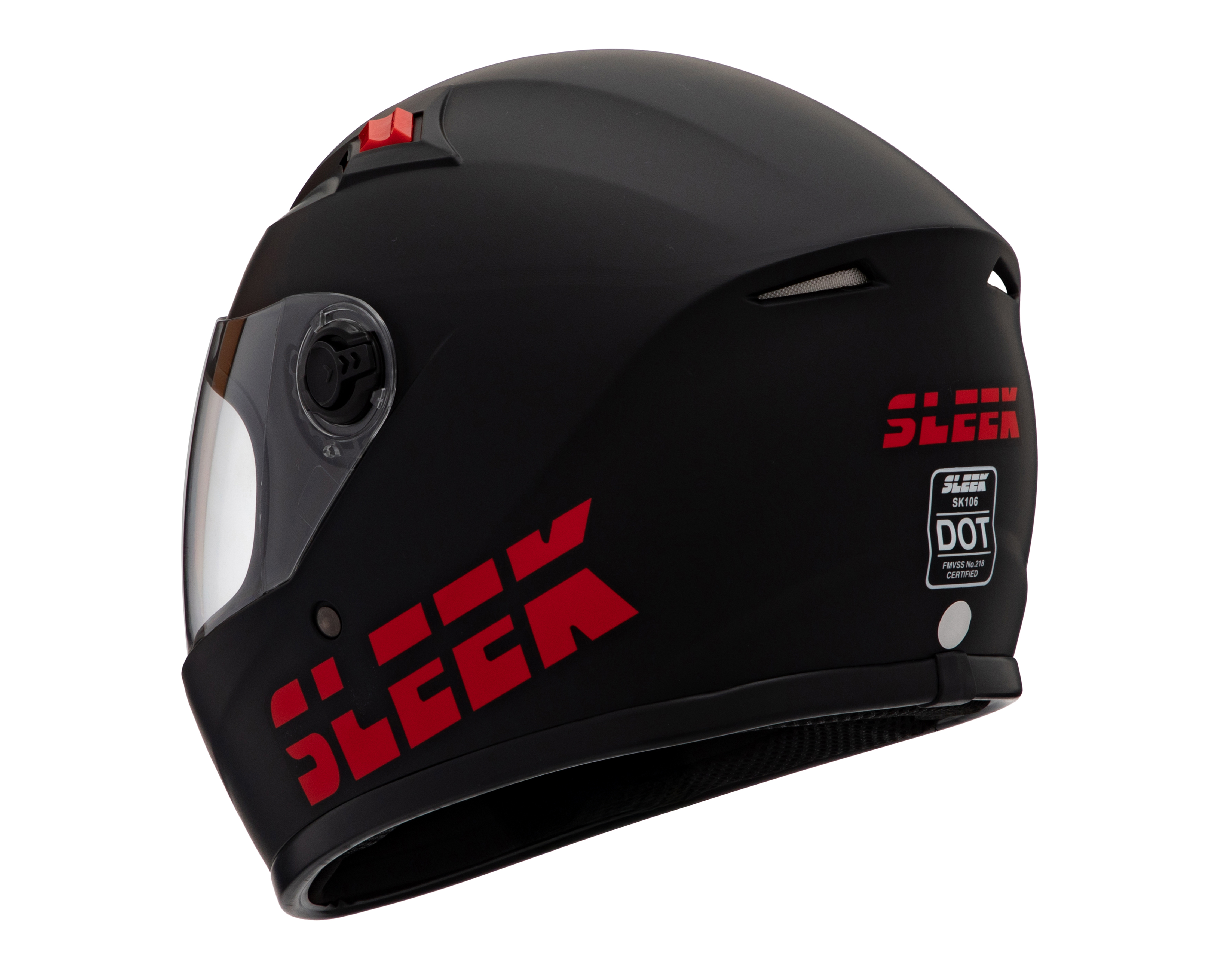 Foto 4 | Foto 4 | Casco para Motociclista Sleek Grande Negro Certificado