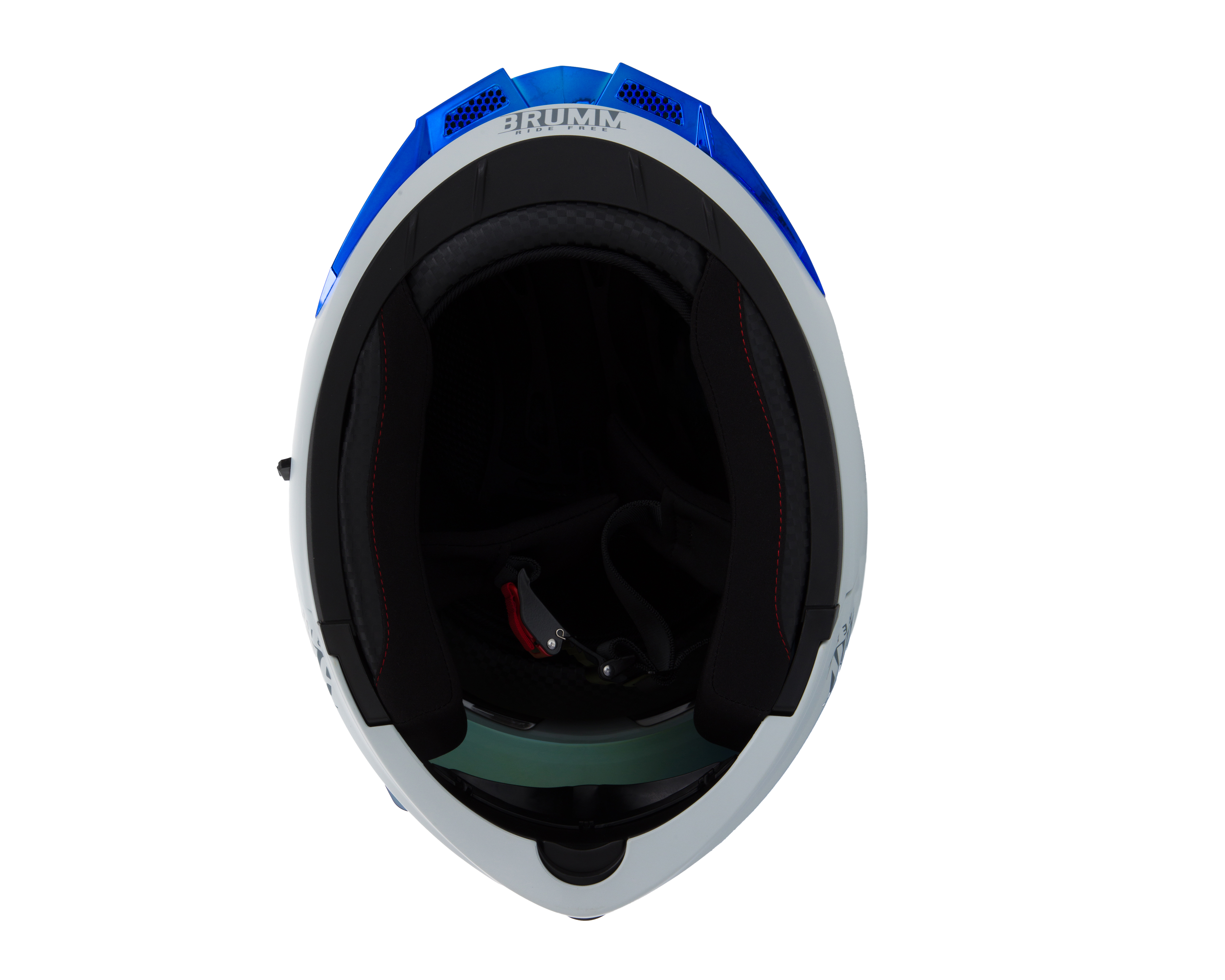 Foto 7 pulgar | Foto 6 | Casco para Motociclista Brumm Mediano Blanco Abatible