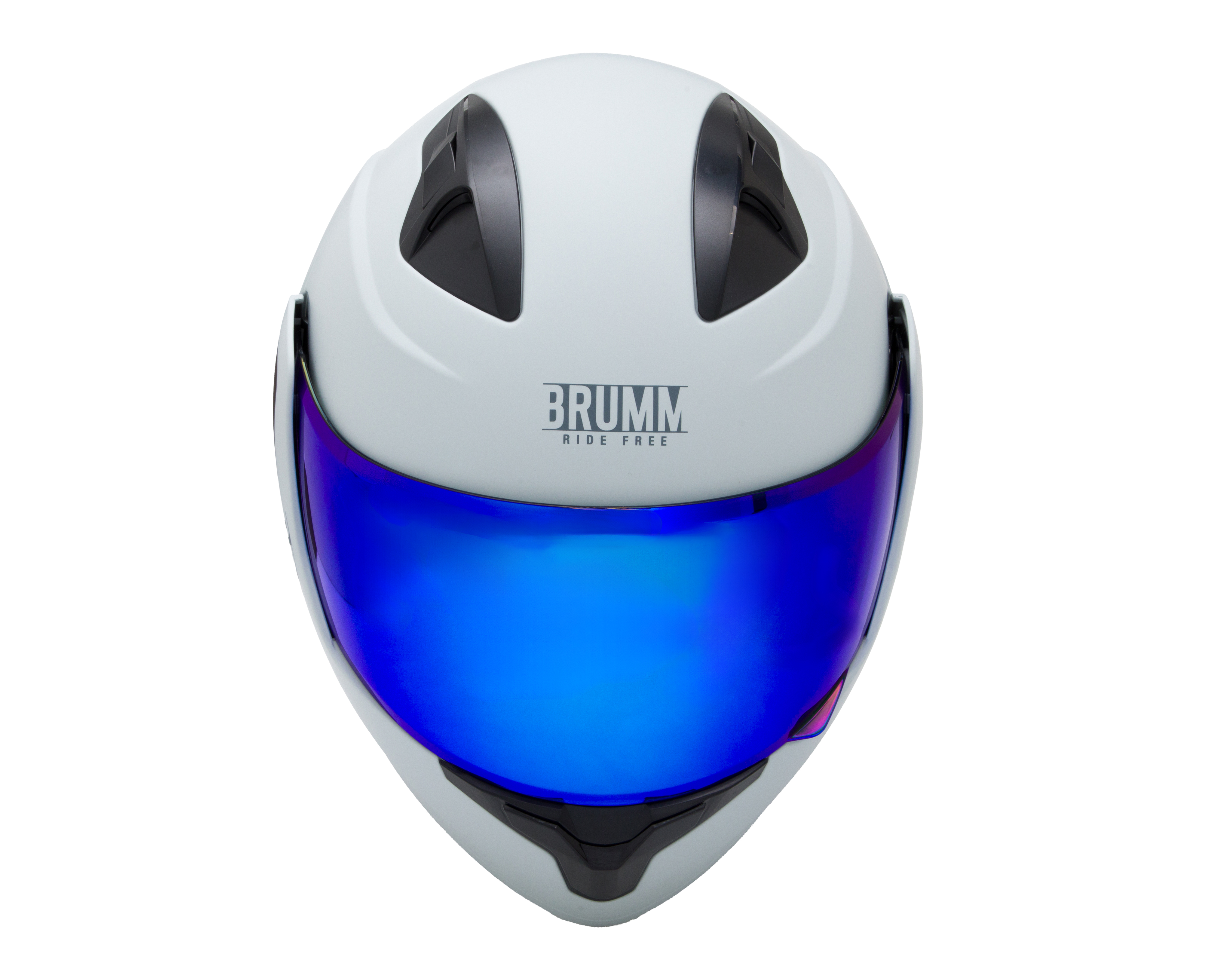 Foto 6 pulgar | Foto 5 | Casco para Motociclista Brumm Extragrande Blanco Abatible